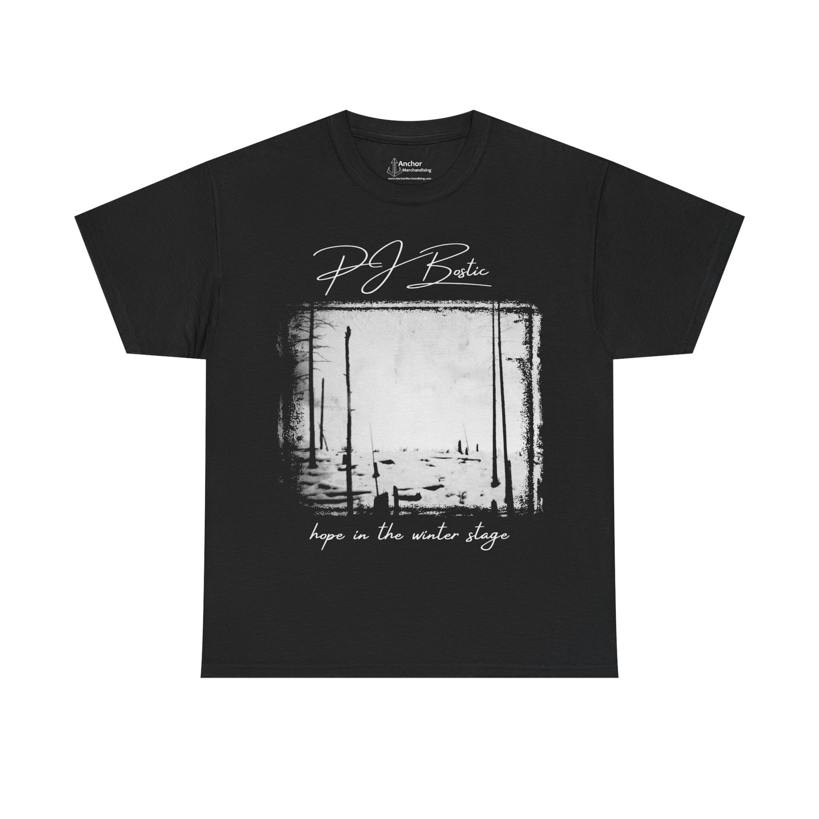 PJ Bostic - Hope In The Winter Stage Short Sleeve T-shirt (2-Sided)