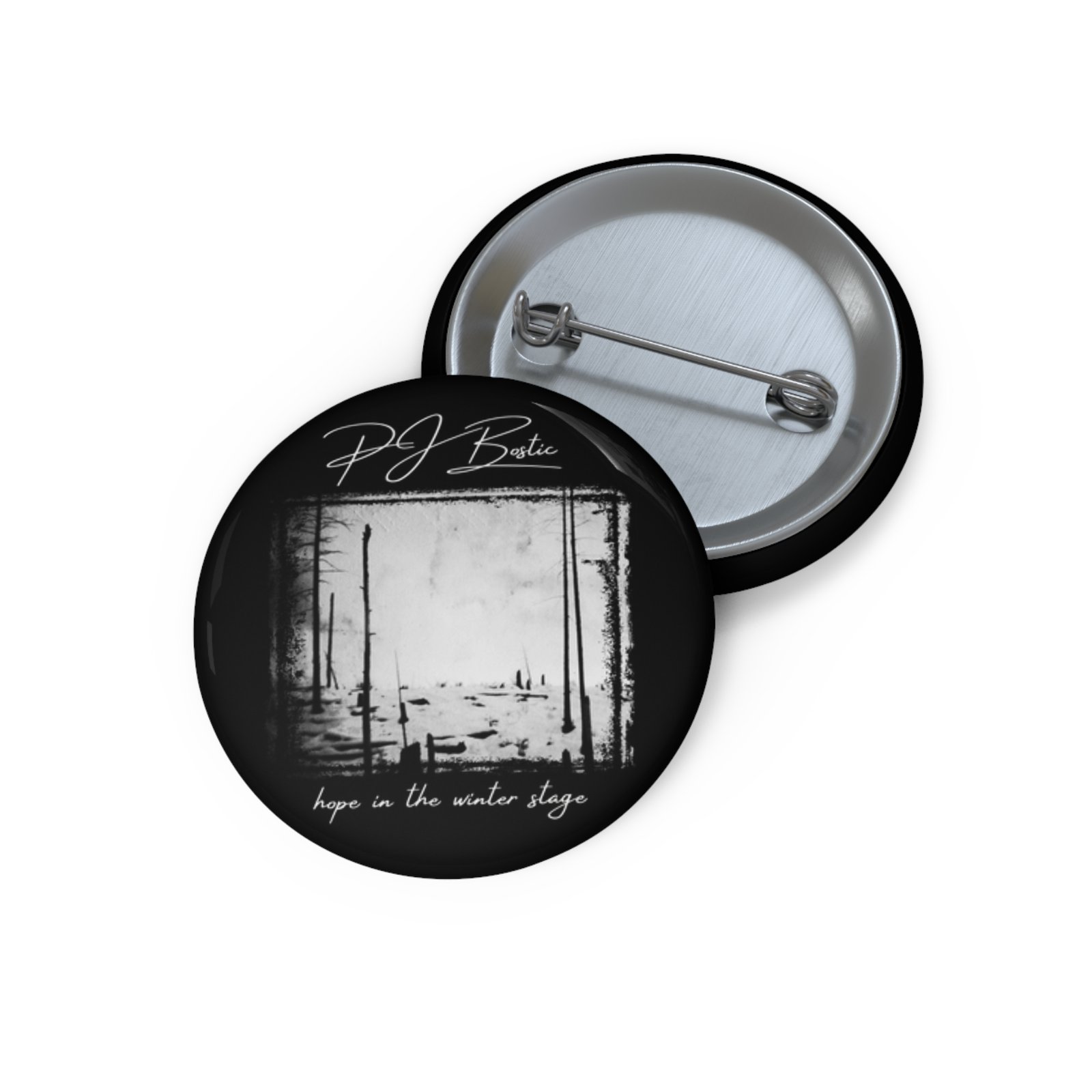 PJ Bostic - Hope In The Winter Stage Pin Buttons
