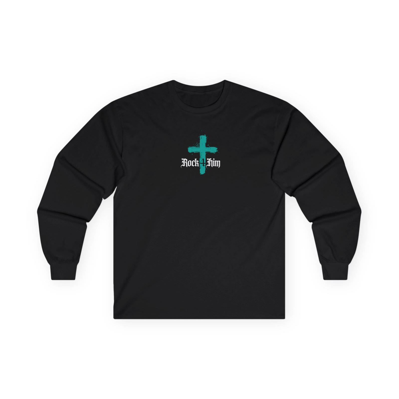 Rock4Him - Music With A Message (Version II) Long Sleeve Tshirt (2-Sided)