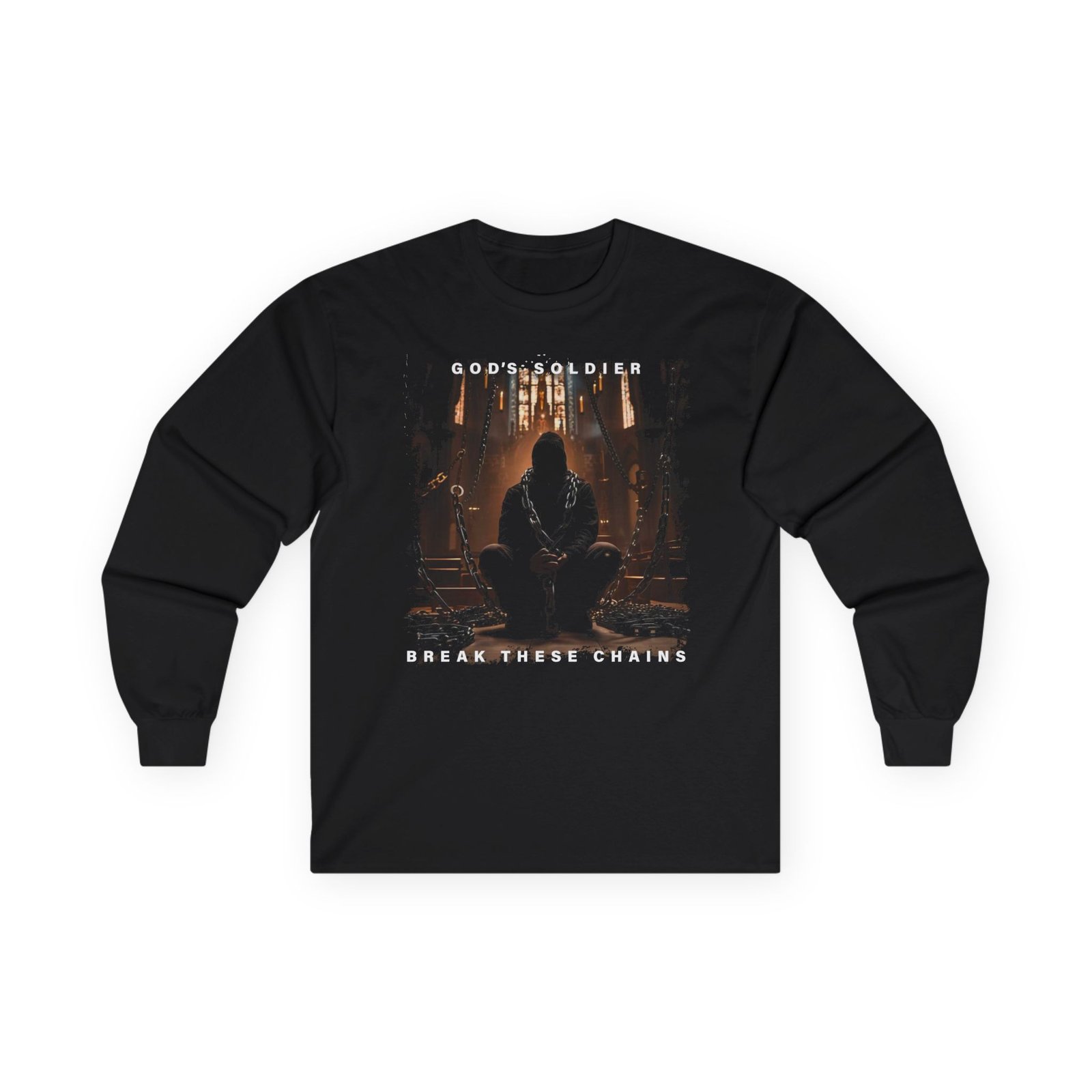 God's Soldier - Break These Chains Long Sleeve Tshirt