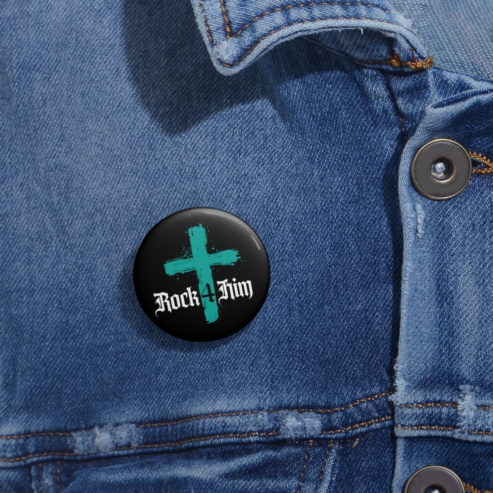 Rock4Him - Music With A Message (Version II) Pin Buttons - Image 2