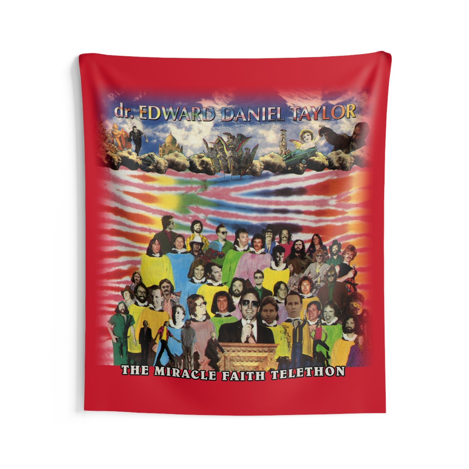 dr. Edward Daniel Taylor - The Miracle Faith Telethon Indoor Wall Tapestries