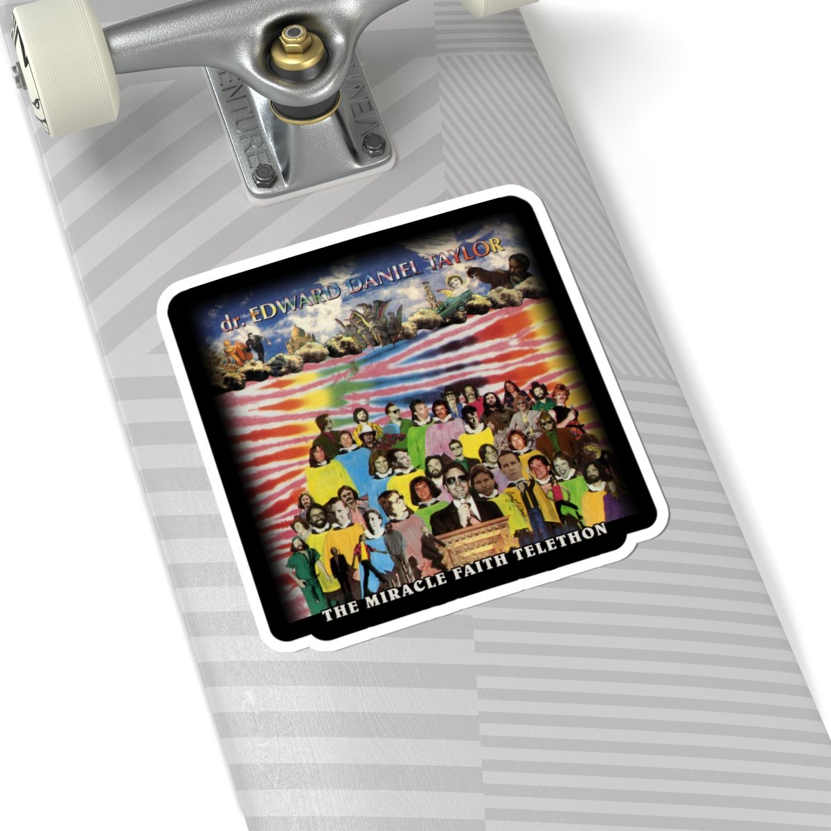 dr. Edward Daniel Taylor - The Miracle Faith Telethon Die Cut Stickers