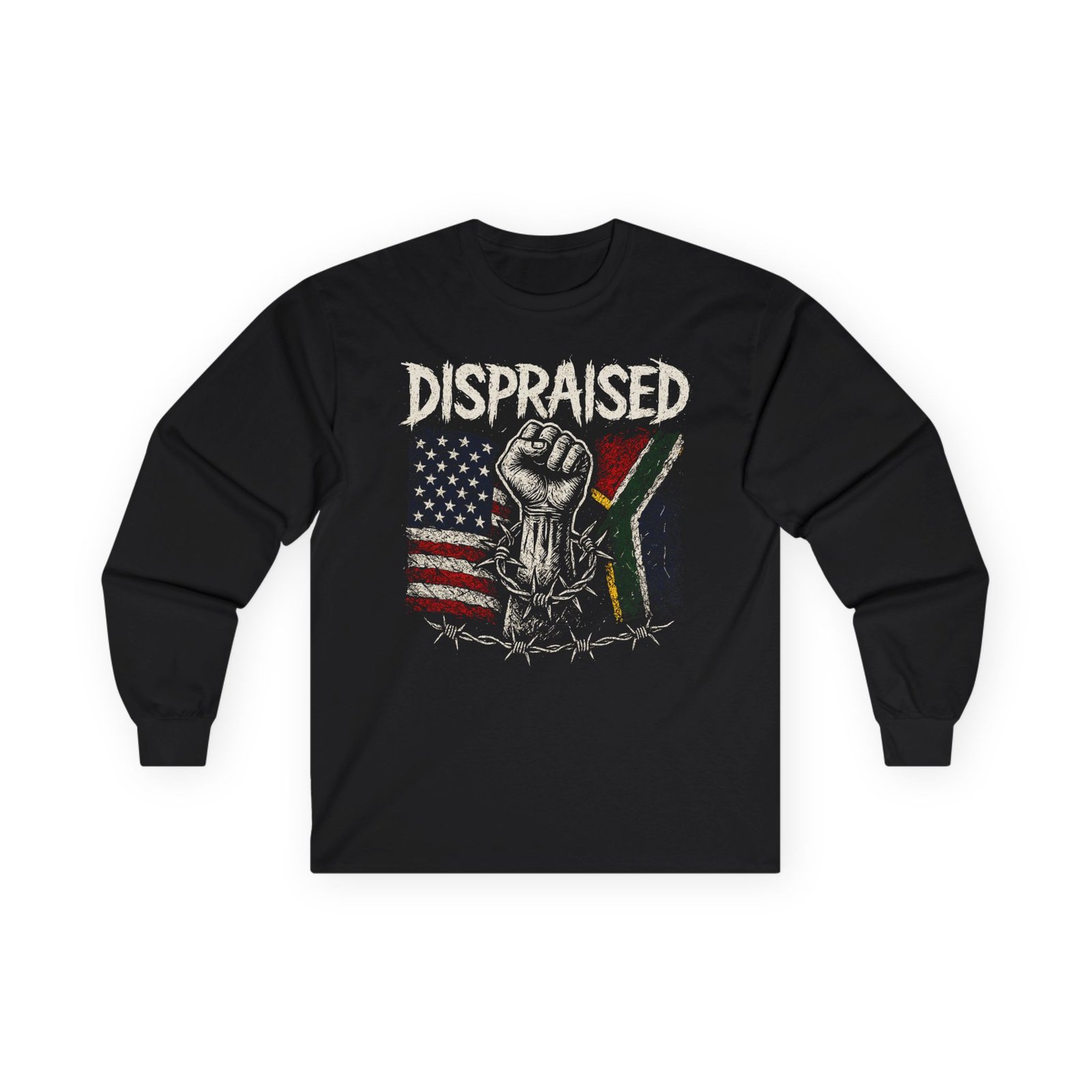 Dispraised - Flags And Barbwire Long Sleeve Tshirt