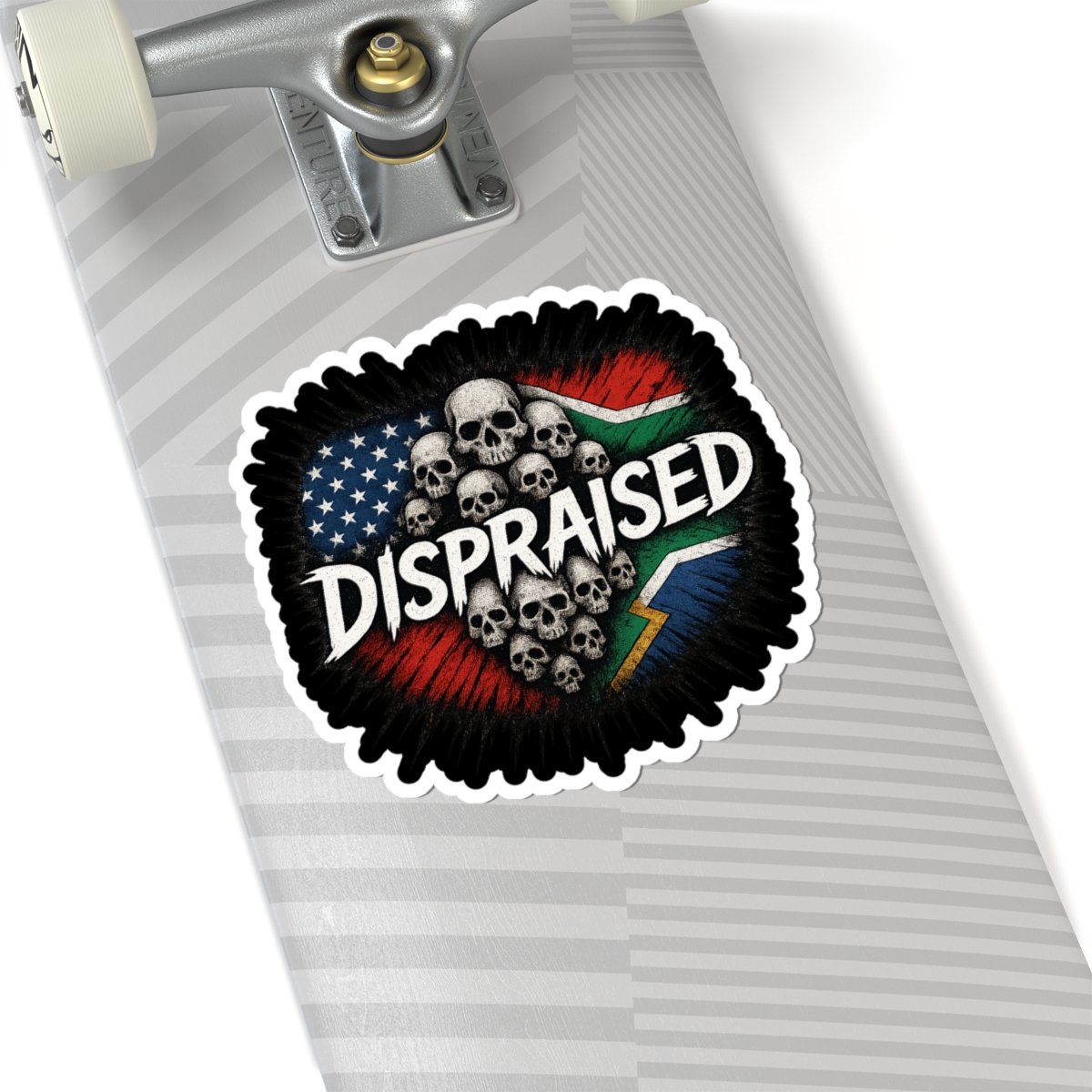 Dispraised - Skulls And Flags Die Cut Stickers