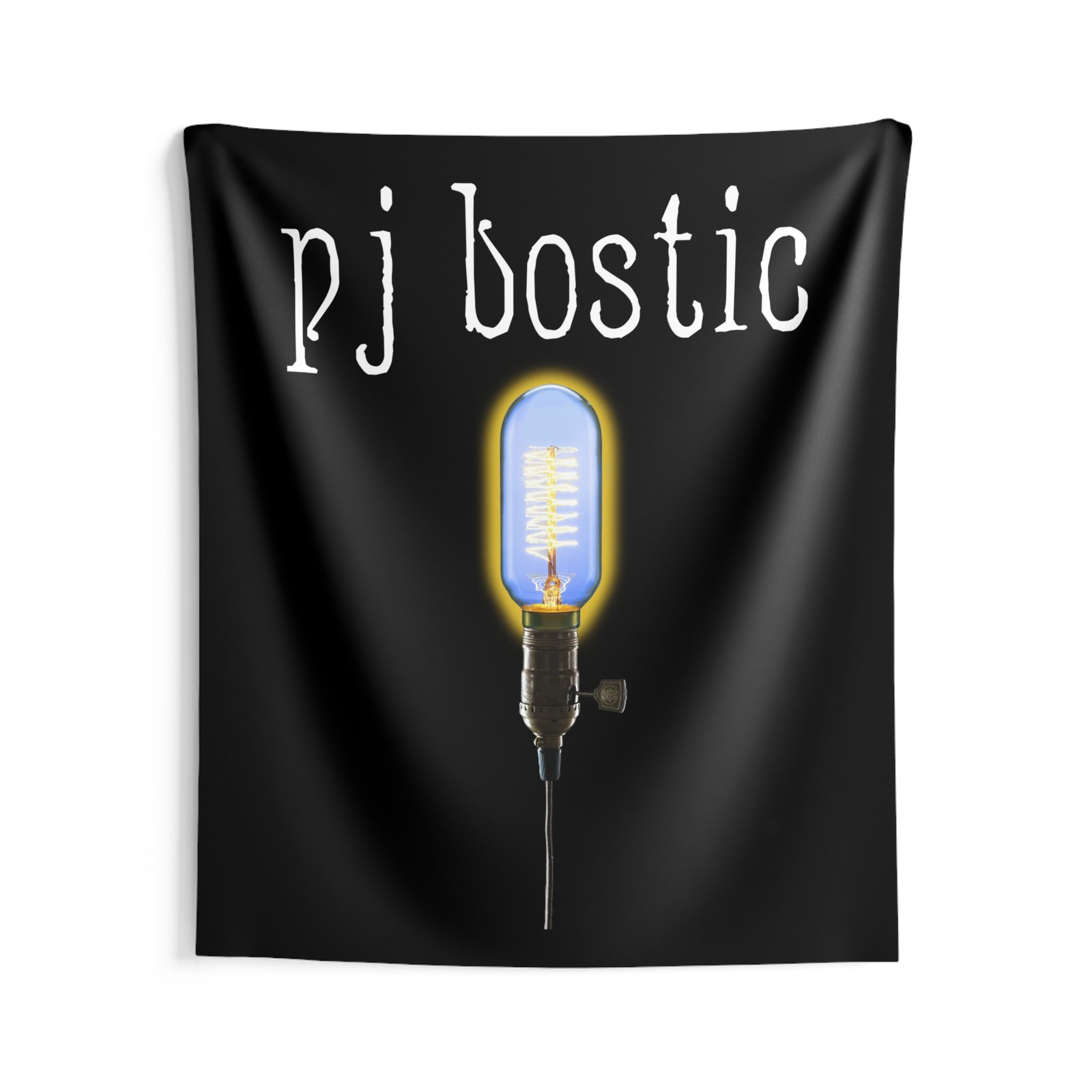 PJ Bostic - Light Bulb Indoor Wall Tapestries