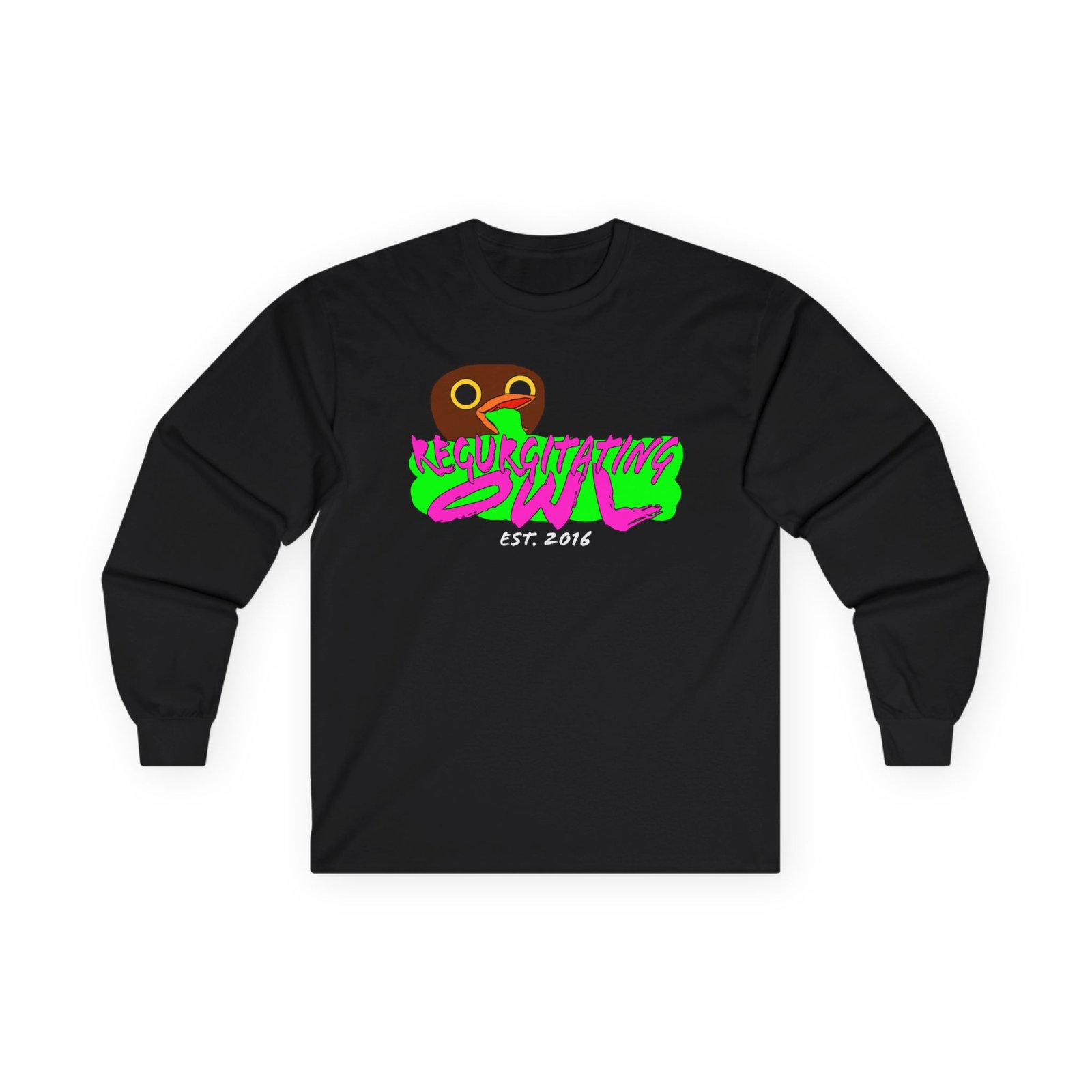 Regurgitating Owl - Since 2016 (Nest Productions) Long Sleeve Tshirt