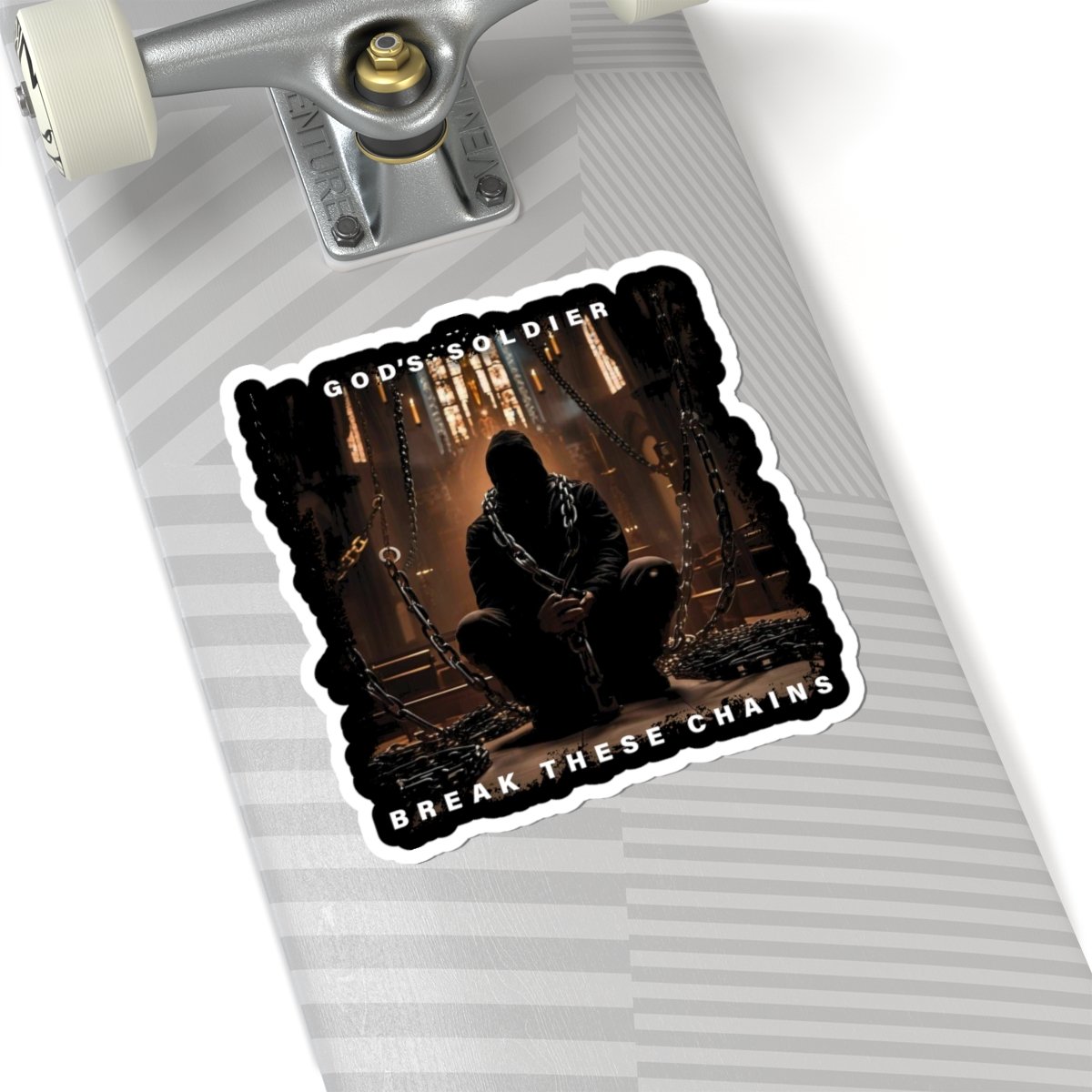 God's Soldier - Break These Chains Die Cut Stickers