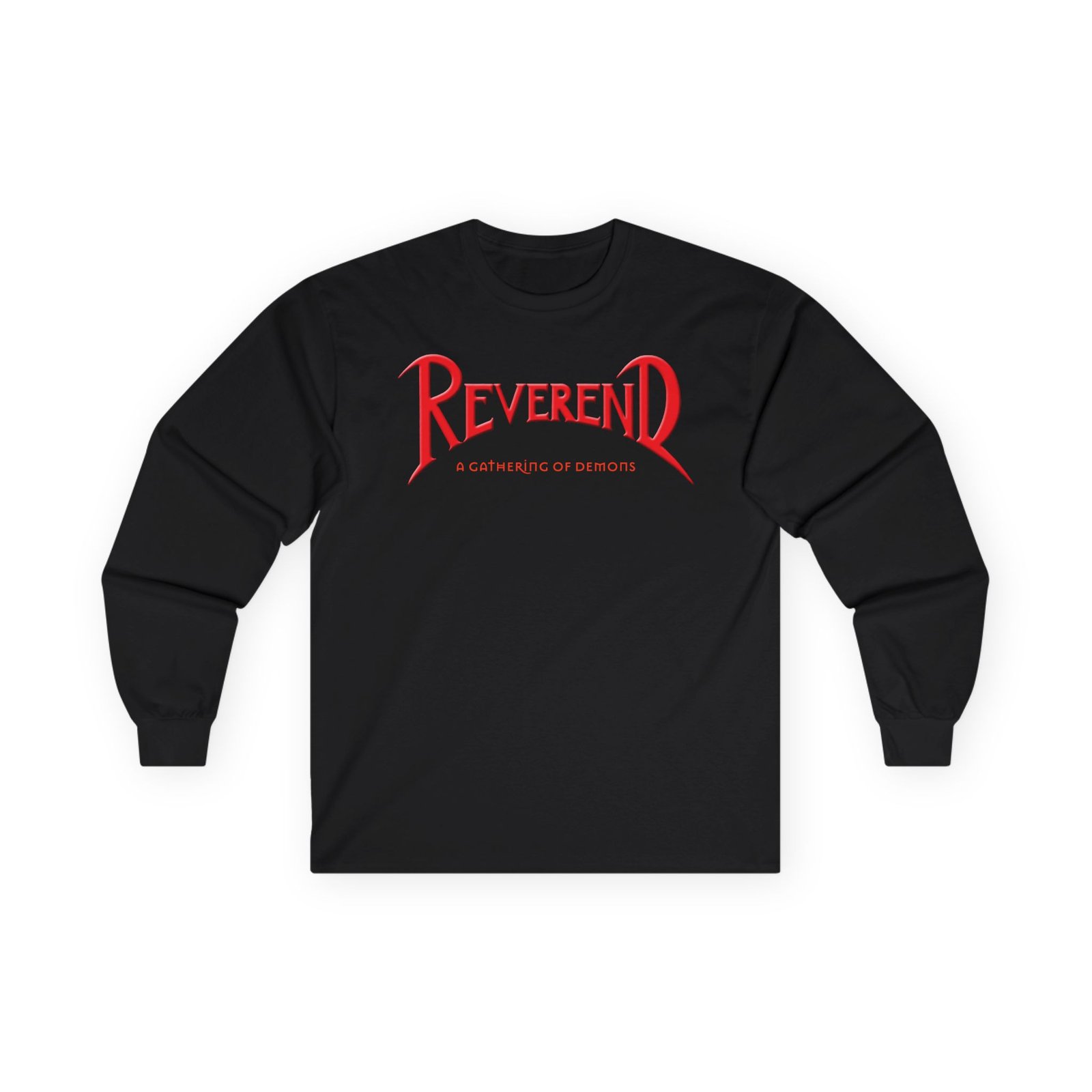 Reverend - A Gathering Of Demons New Cover Long Sleeve Tshirt (2-Sided)