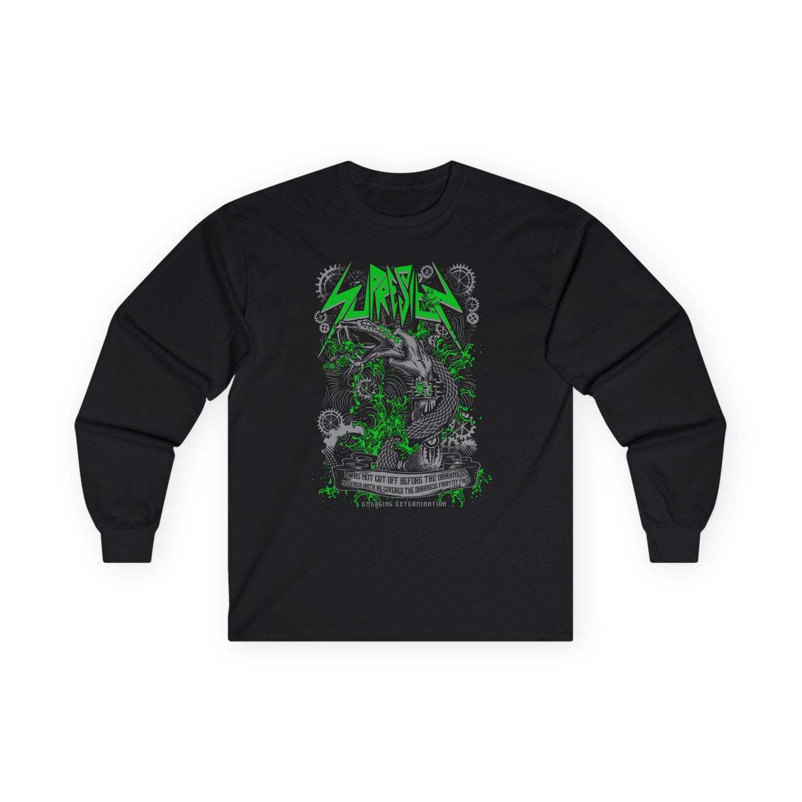 Supresion Serpent (Green) Long Sleeve Tshirt