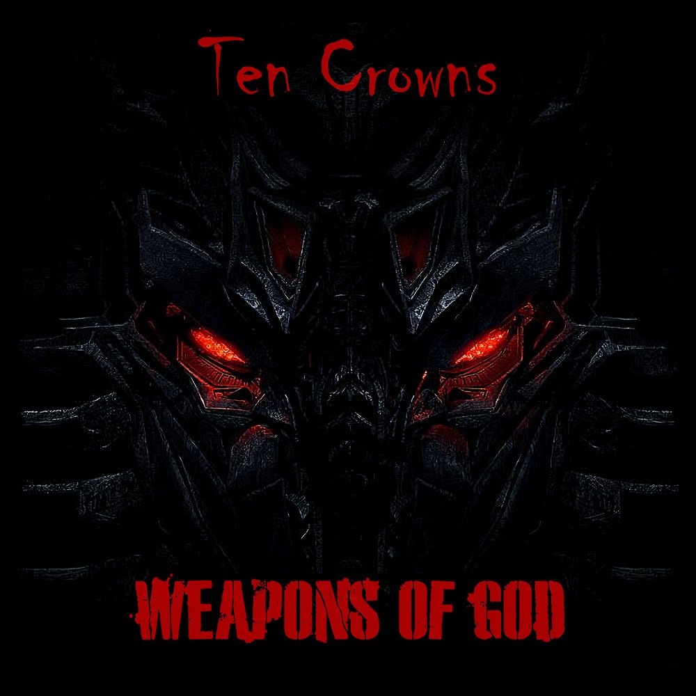 Weapons Of God - Ten Crowns - Black Denim Printed Patches (2 sizes)