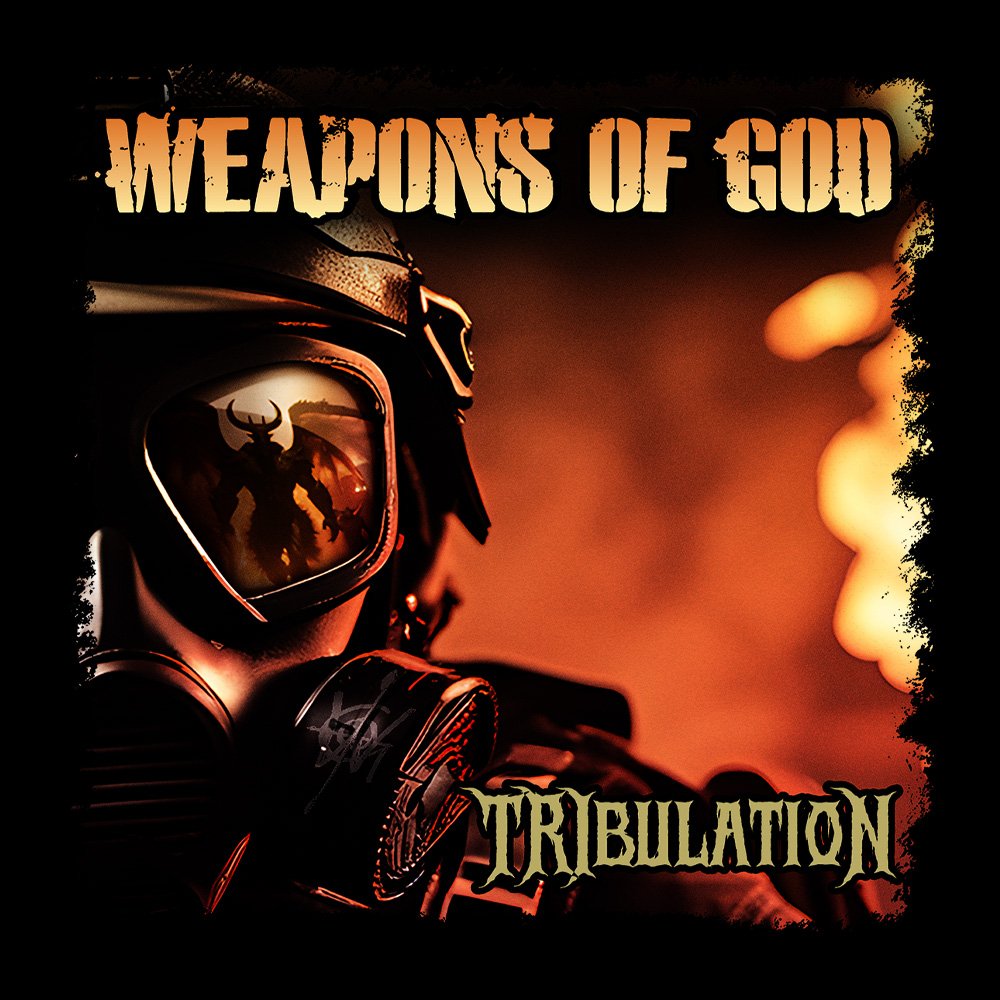 Weapons Of God - Tribulation - Black Denim Printed Patches (2 sizes)