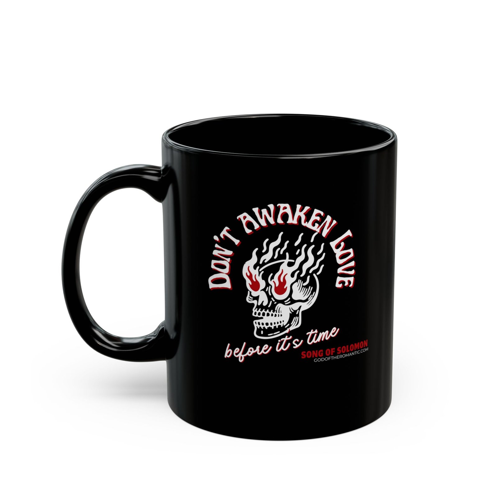 God Of The Romantic - Awaken Skull 11oz Black Mugs