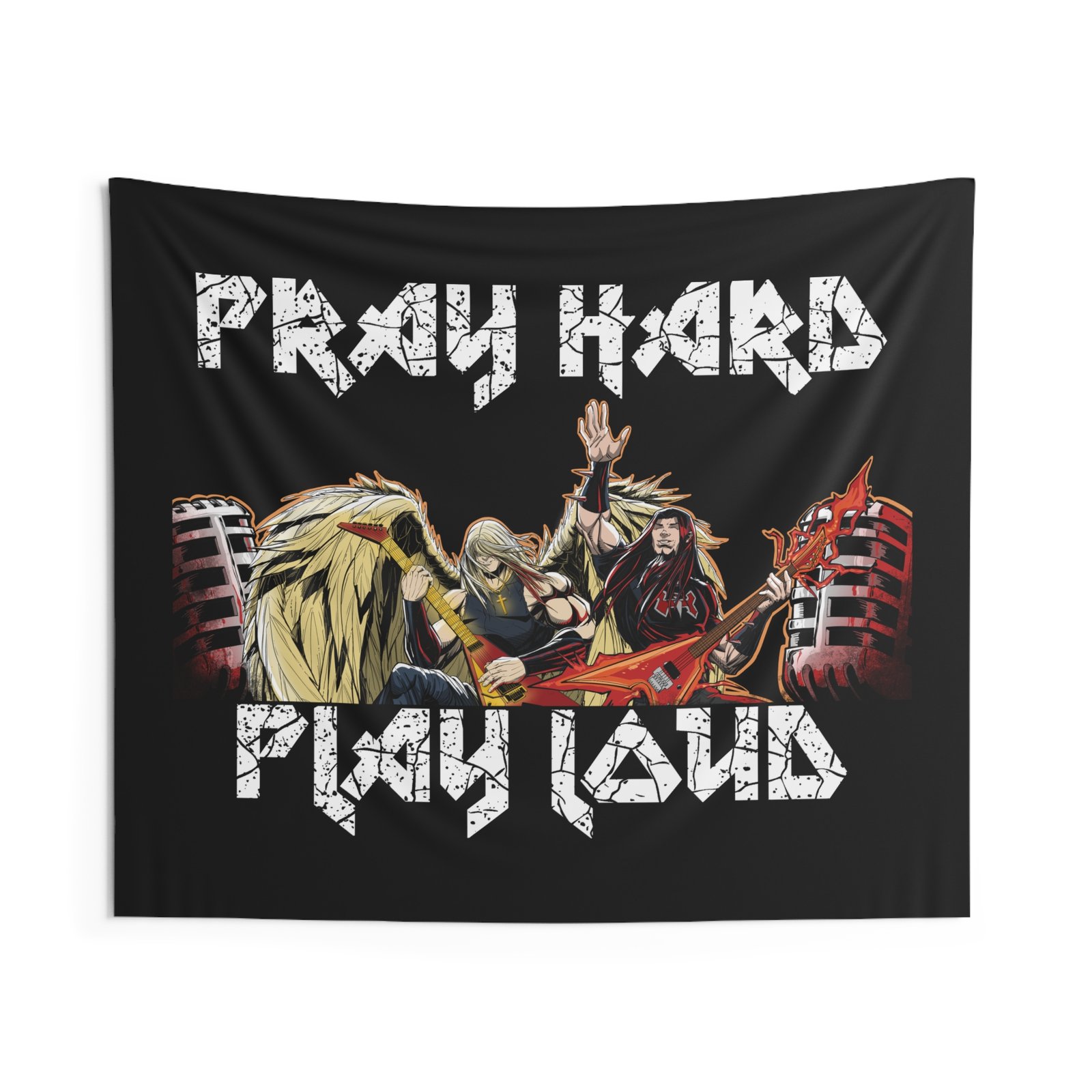 Sanctuary International - Pray Hard Pray Loud Indoor Wall Tapestries - Image 3