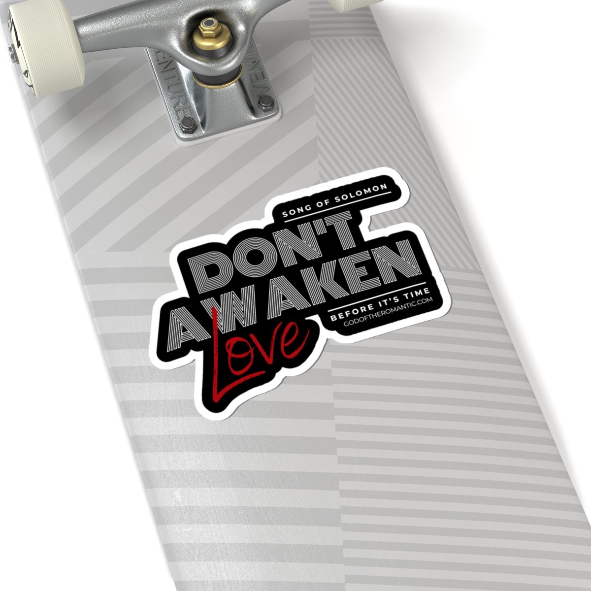 God Of The Romantic - Awaken (Pinstripes Version) Die Cut Stickers