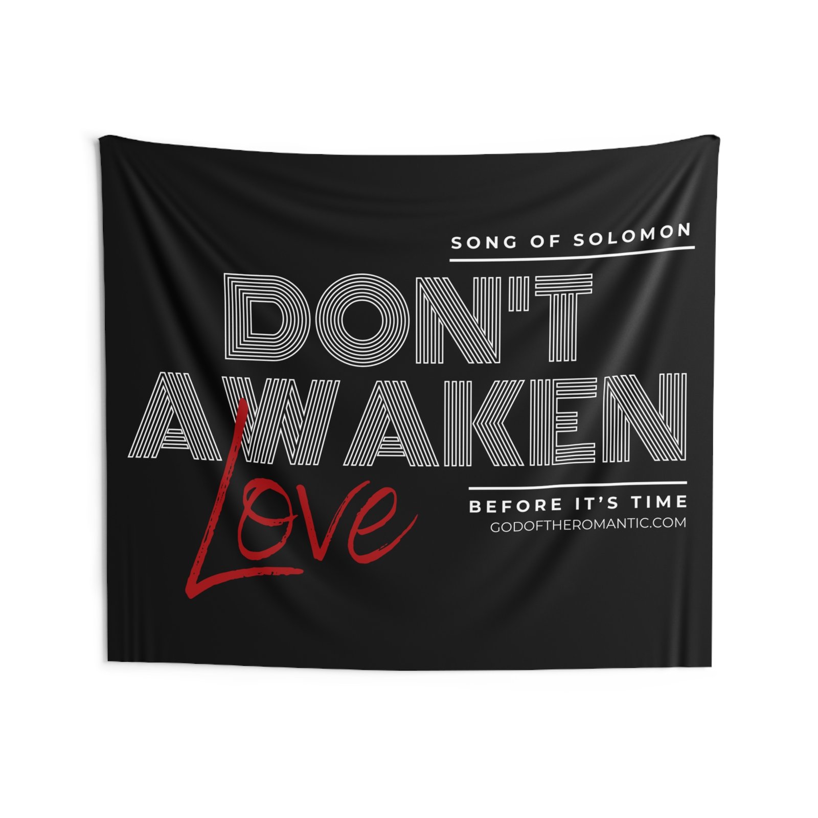 God Of The Romantic - Awaken (Pinstripes Version) Indoor Wall Tapestries