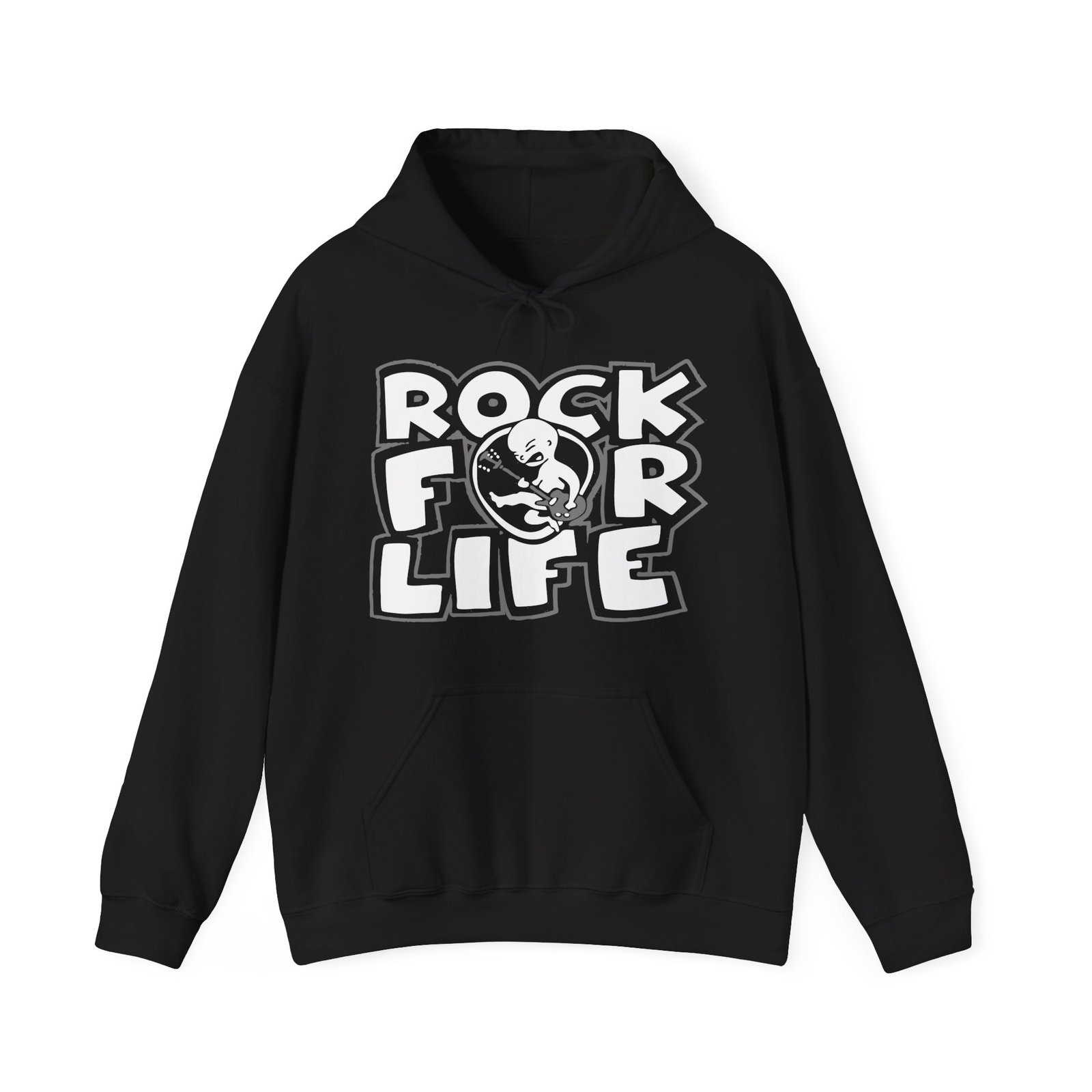 Rock For Life Logo Pullover Hooded Sweatshirt