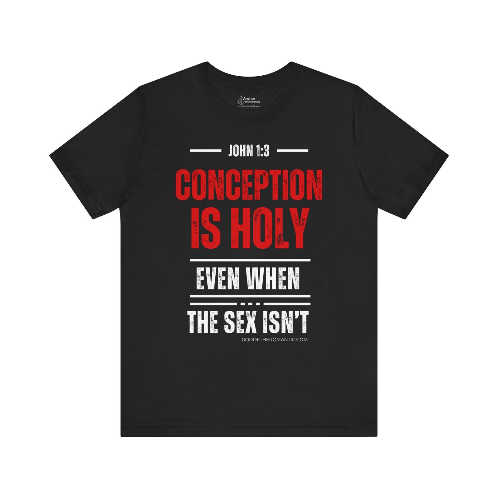 God Of The Romantic - Conception Is Holy Short Sleeve T-shirt