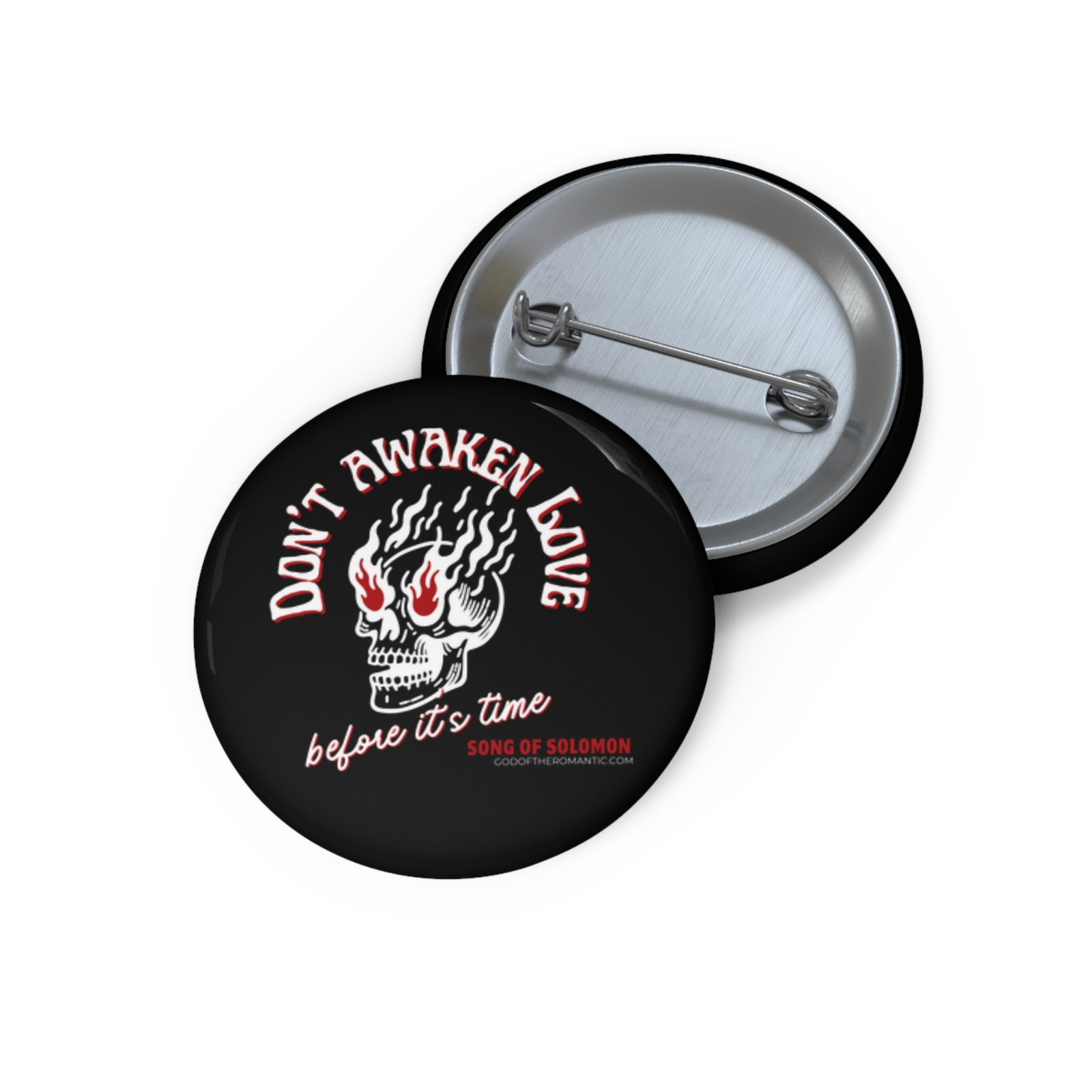 God Of The Romantic - Awaken Skull Pin Buttons