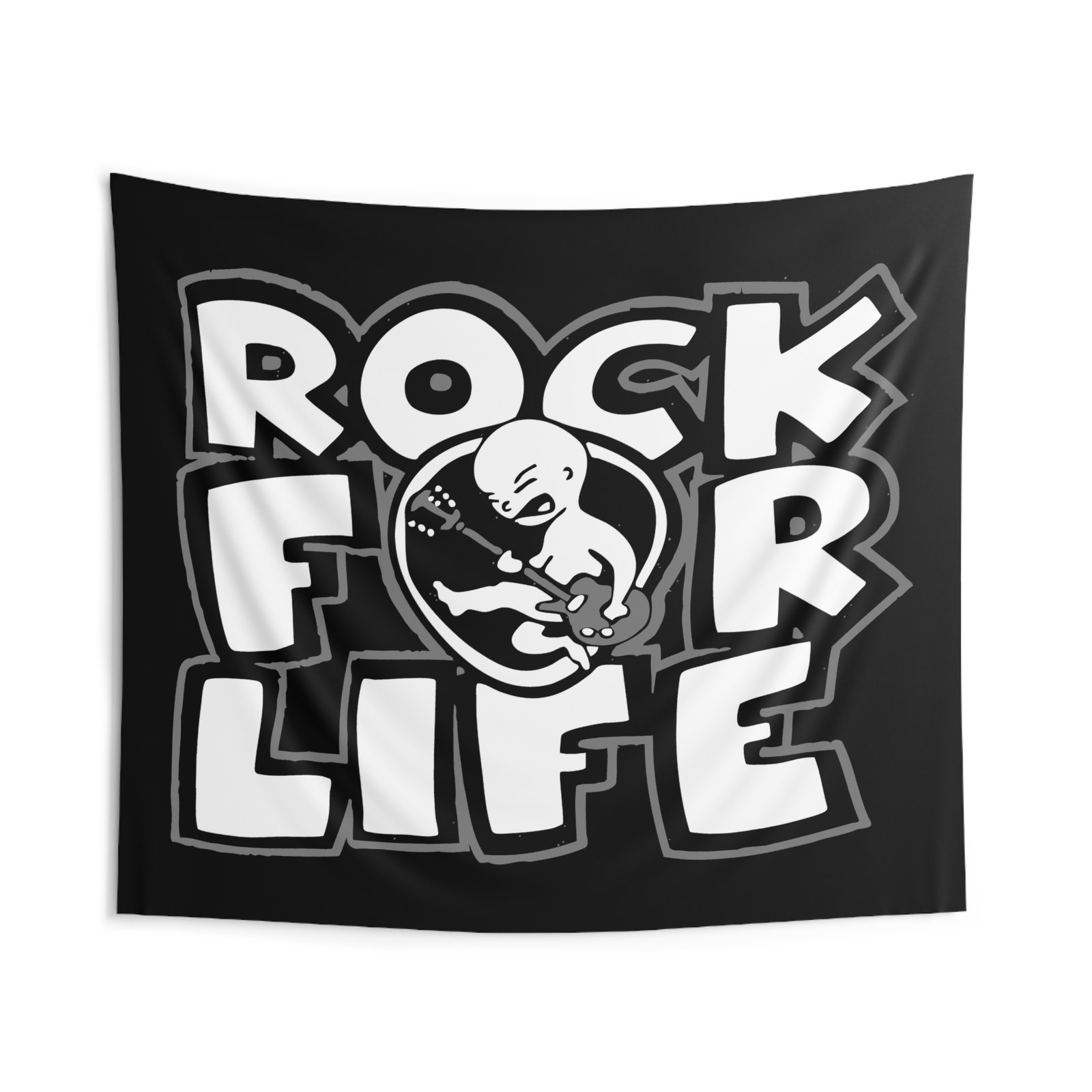 Rock For Life Logo Indoor Wall Tapestries