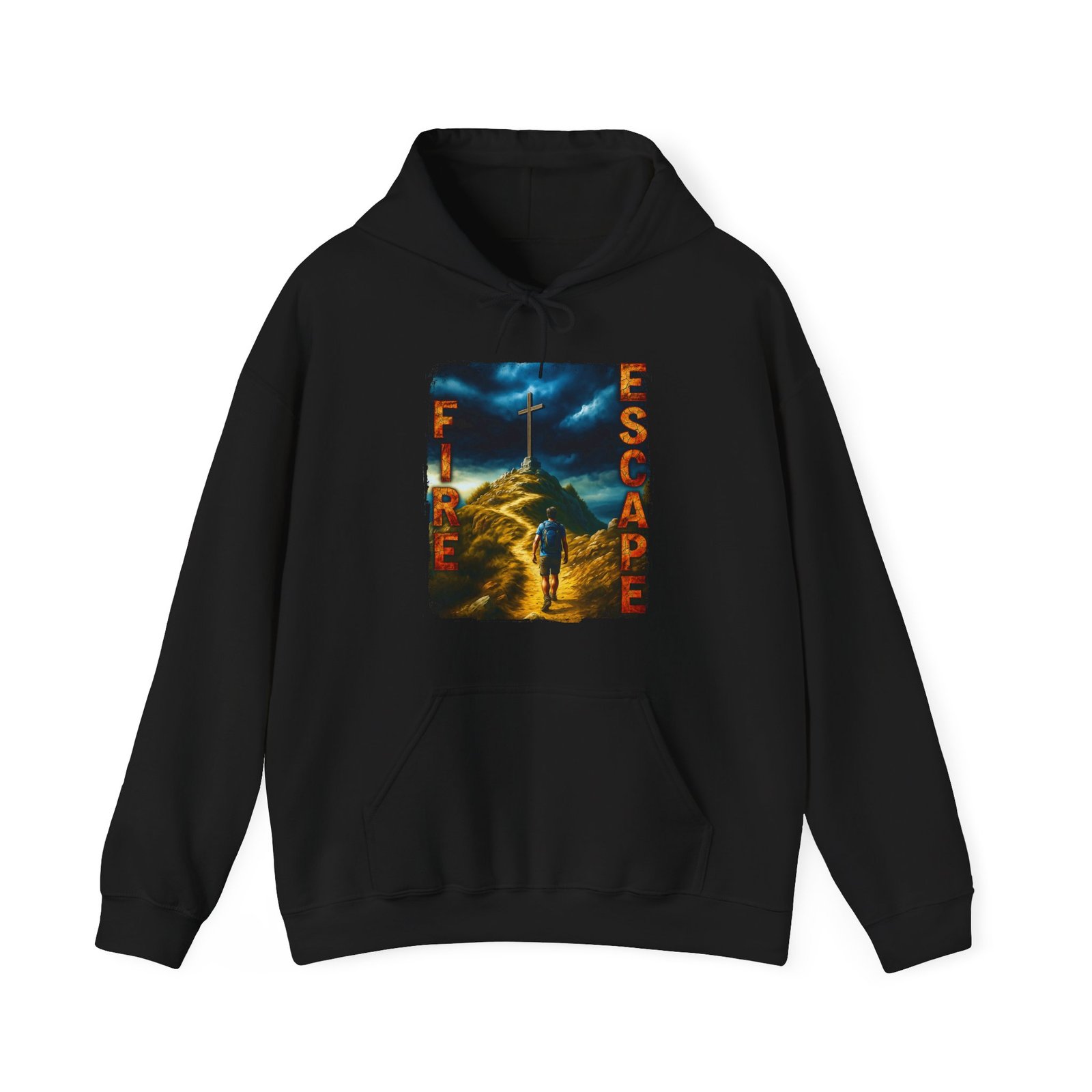 Fire Escape Pullover Hooded Sweatshirt