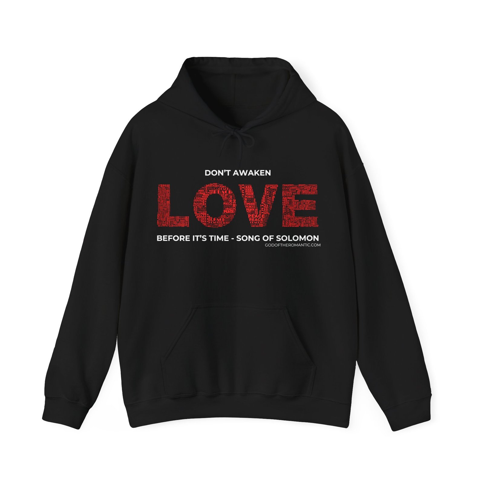 God Of The Romantic - Love In Peace Pullover Hooded Sweatshirt