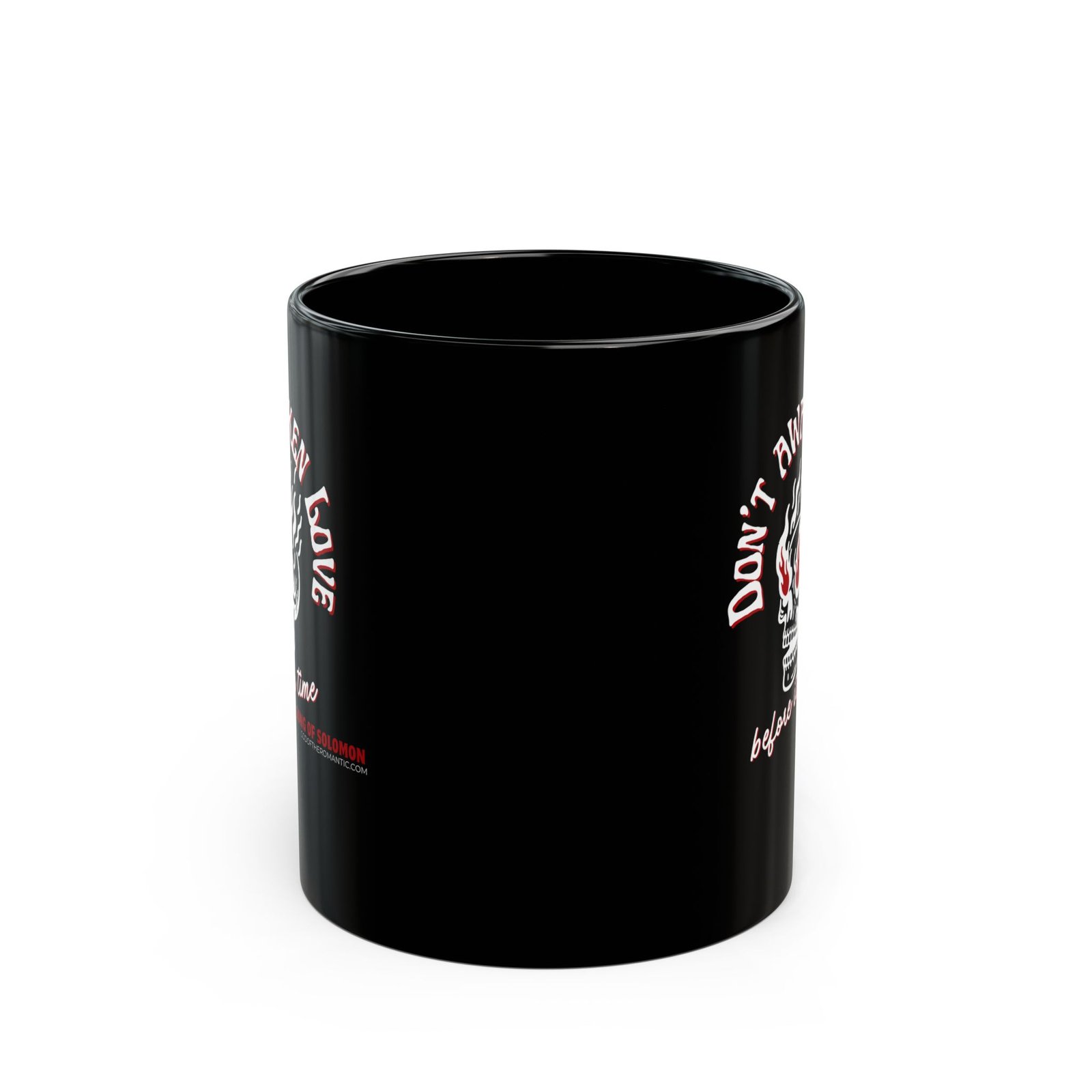 God Of The Romantic - Awaken Skull 11oz Black Mugs - Image 2
