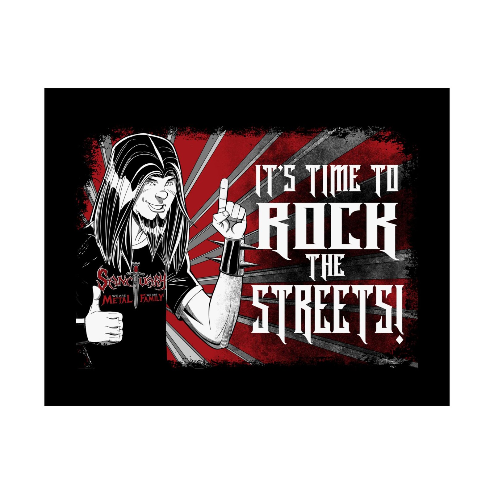 Sanctuary International - It's Time To Rock Poster Prints (210gsm) - Image 5
