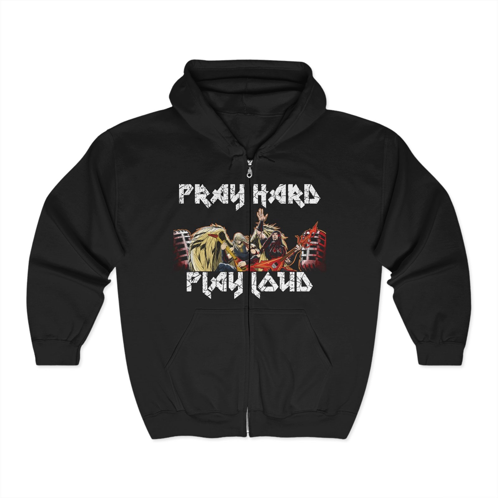 Sanctuary International - Pray Hard Pray Loud Full Zip Hooded Sweatshirt (2-Sided)