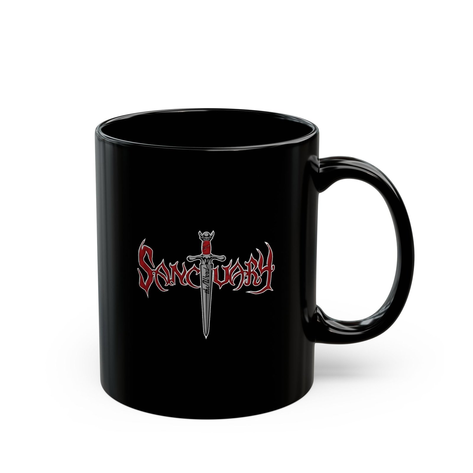 Sanctuary International - It's Time To Rock 11oz Black Mugs - Image 3