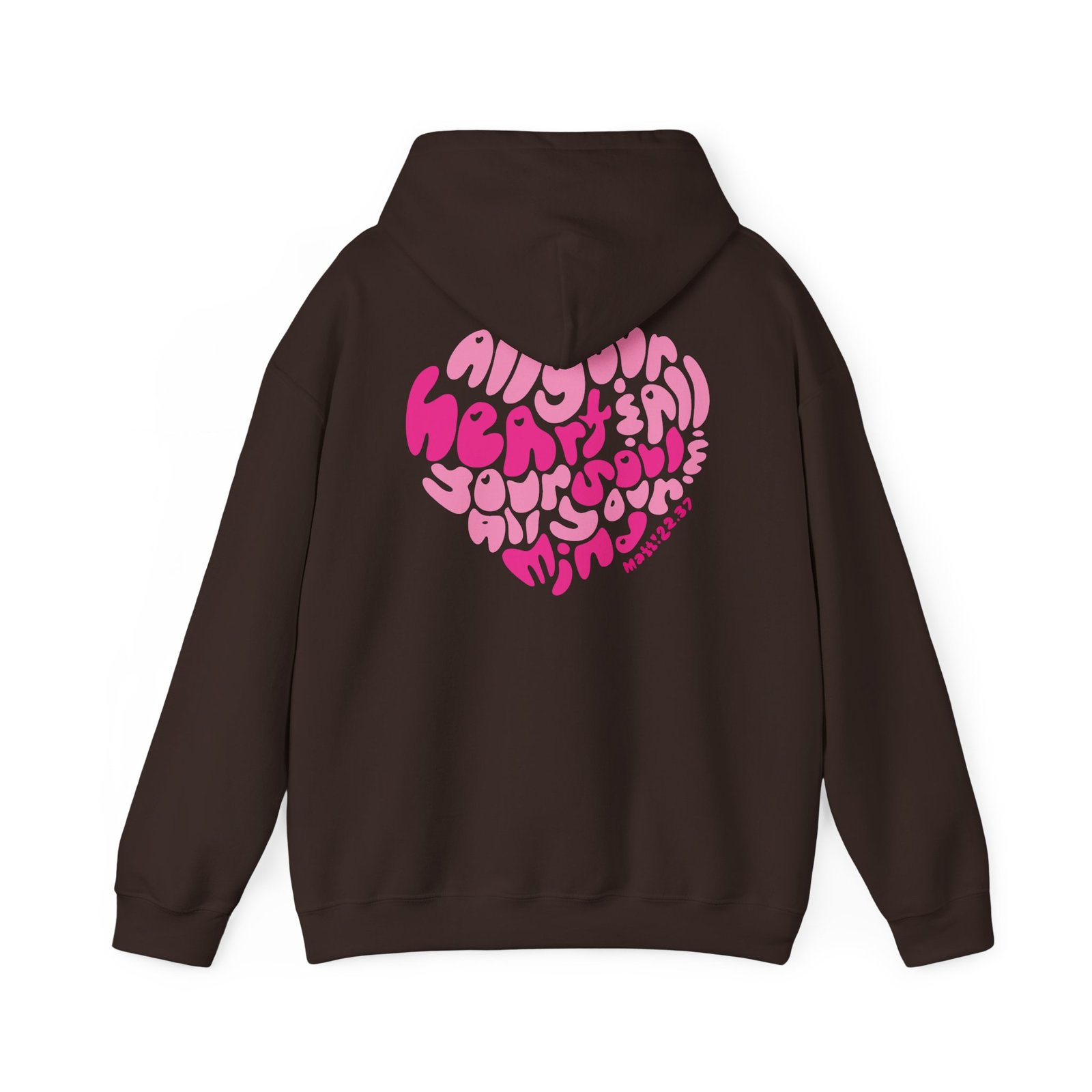 Heart Soul And Mind by Anchor Designs - Pullover Hooded Sweatshirt (2-Sided)