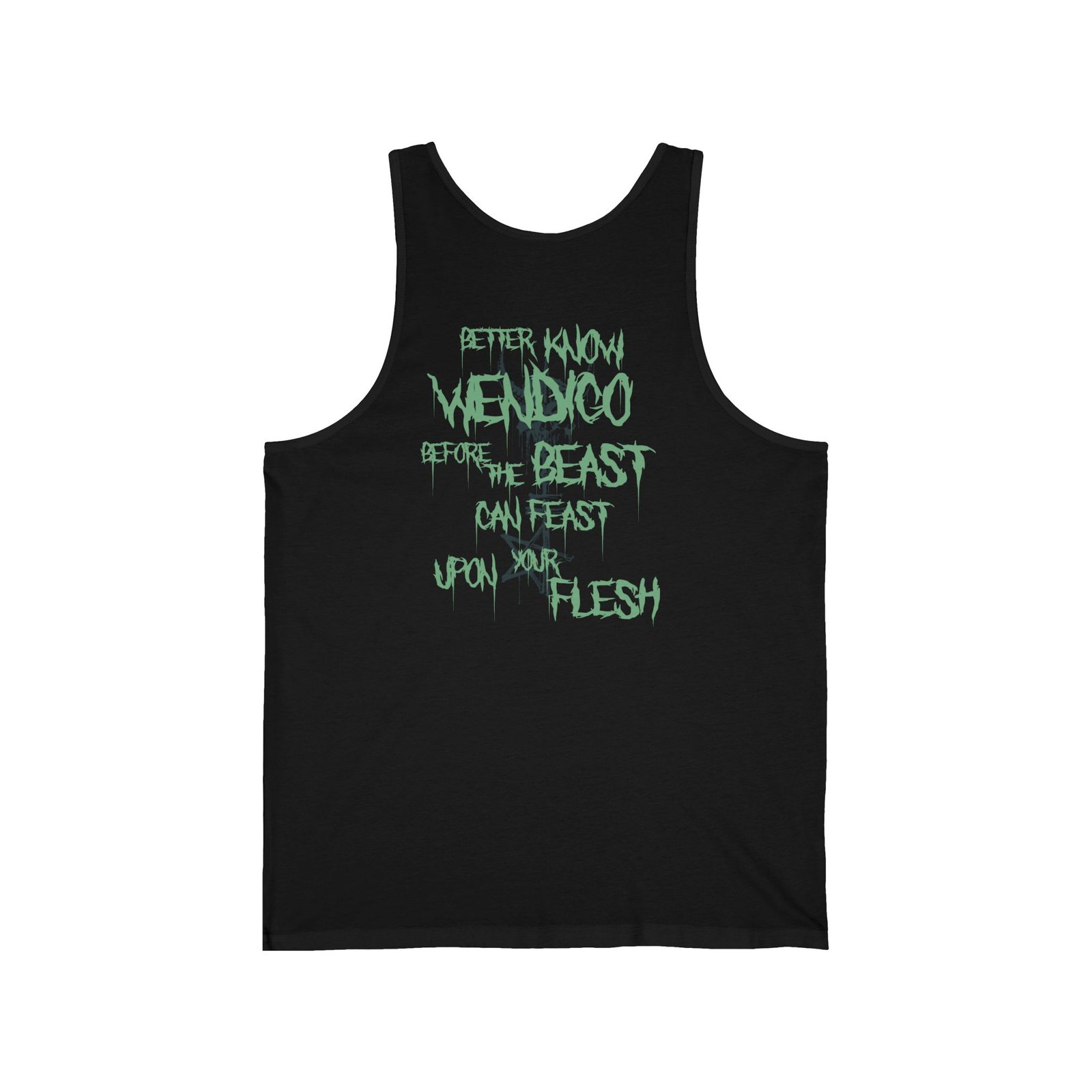Whipkey - Wendigo (Green) Unisex Jersey Tank Top (2-Sided) - Image 2