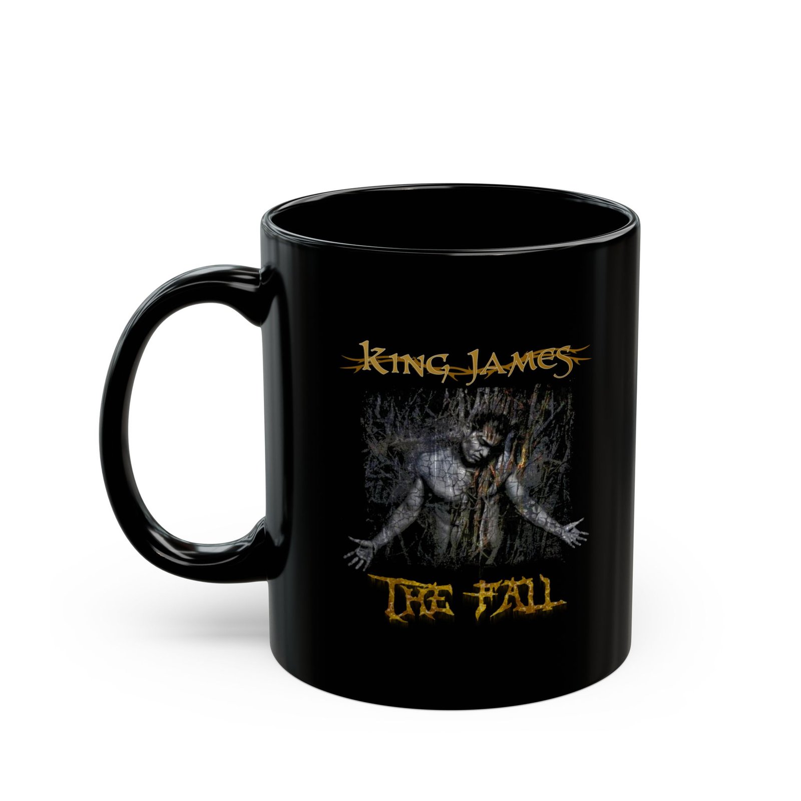 King James - The Fall 11oz Black Mugs