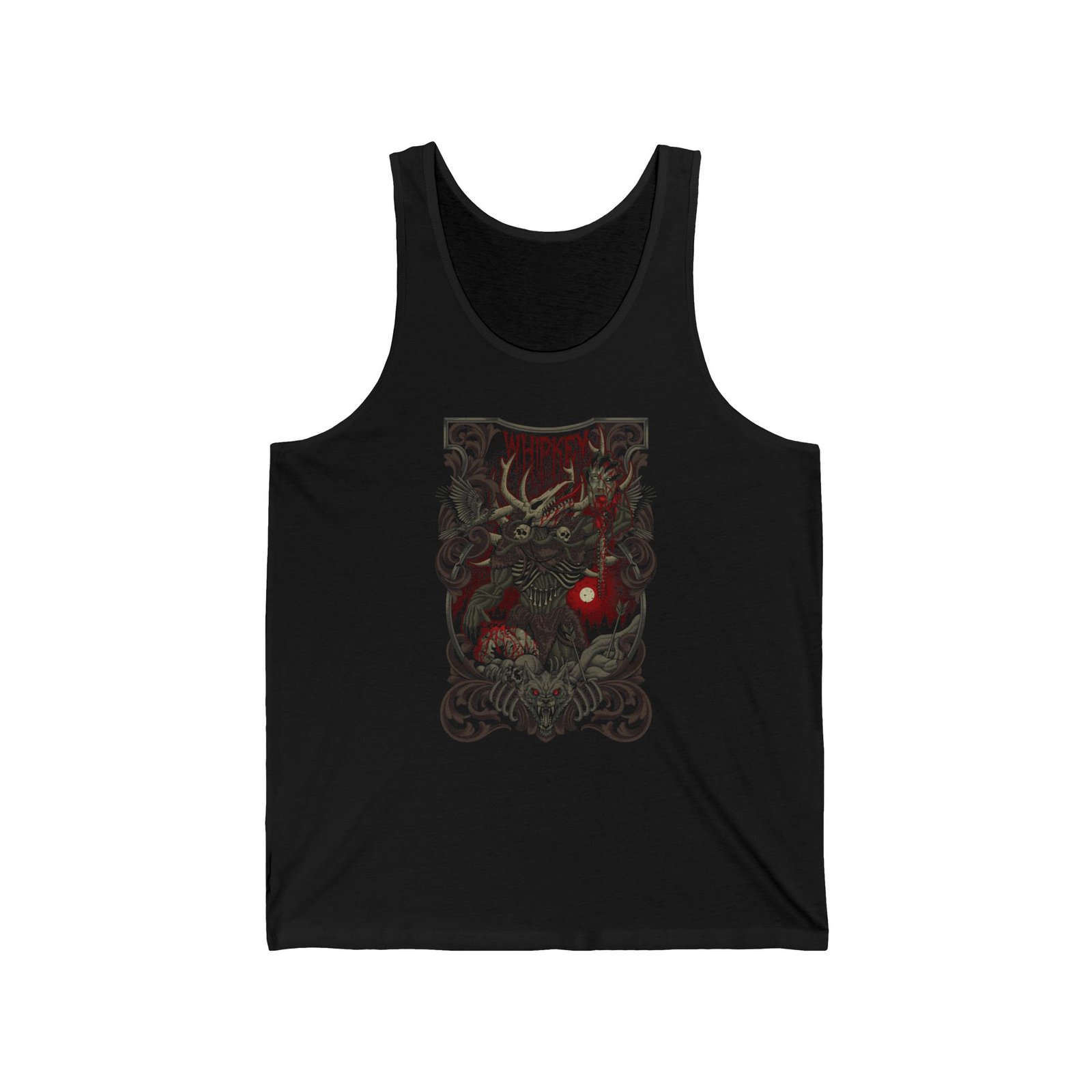 Whipkey - Wendigo (Red) Unisex Jersey Tank Top (2-Sided)