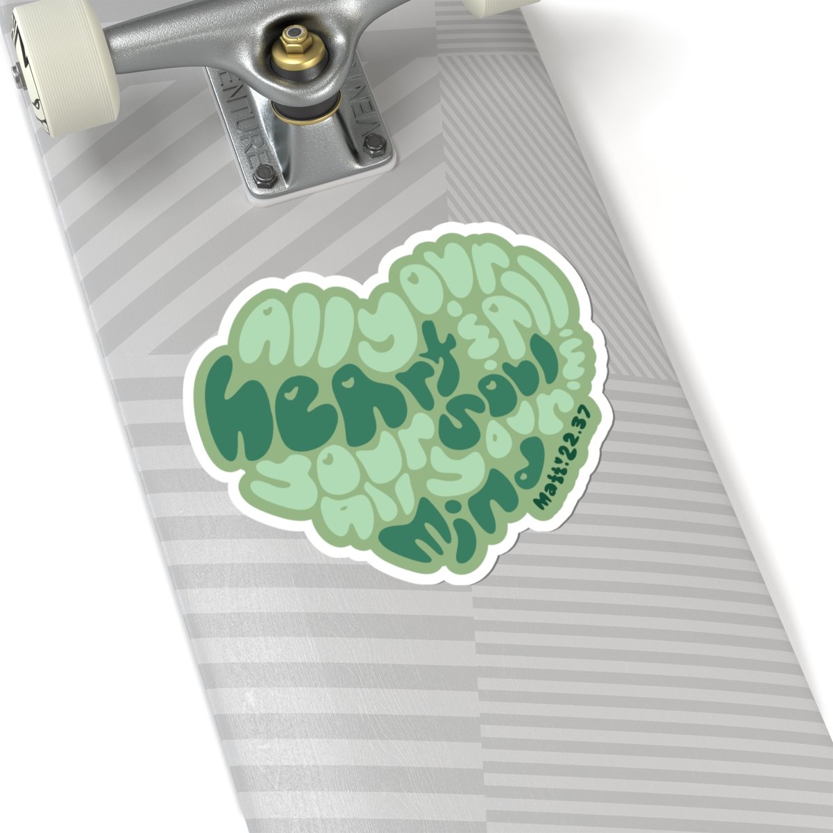 Heart Soul And Mind (Sage Green) by Anchor Designs -  Die Cut Stickers