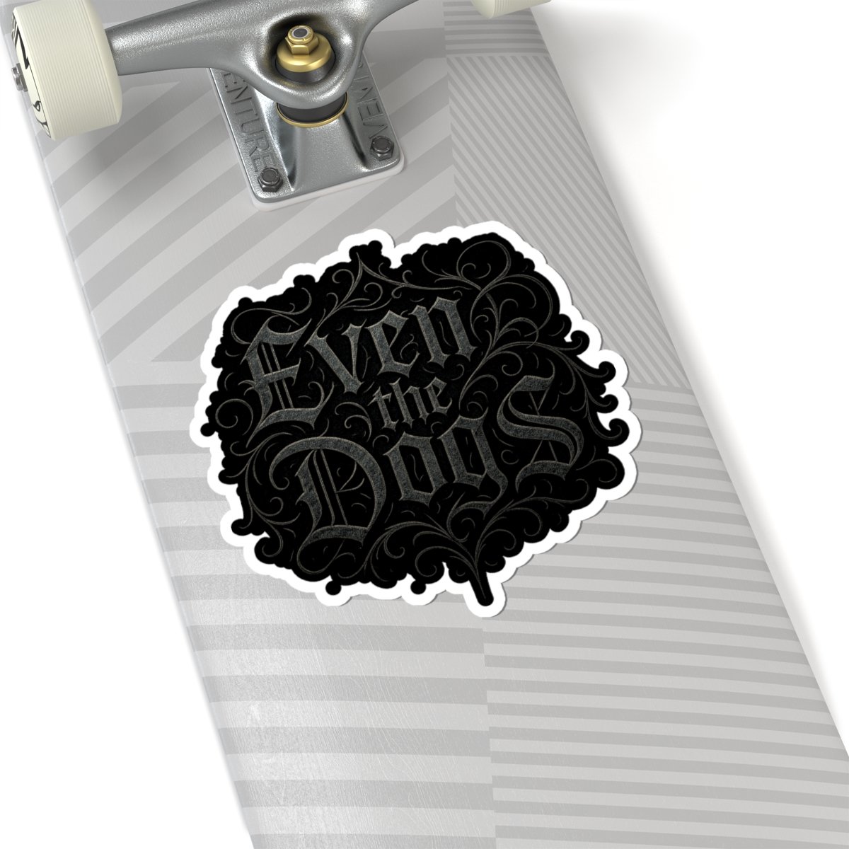 Even The Dogs Logo Die Cut Stickers