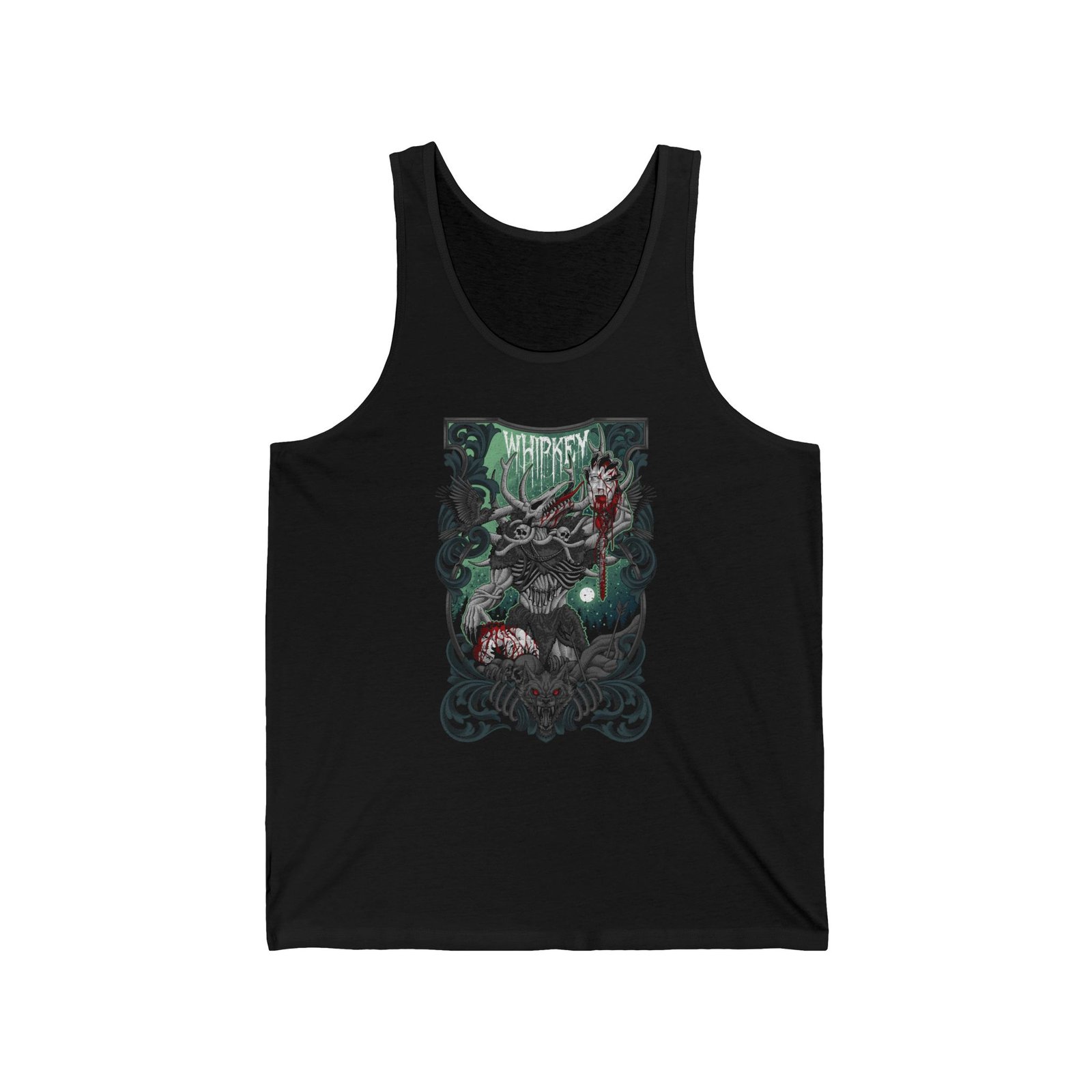 Whipkey - Wendigo (Green) Unisex Jersey Tank Top (2-Sided)