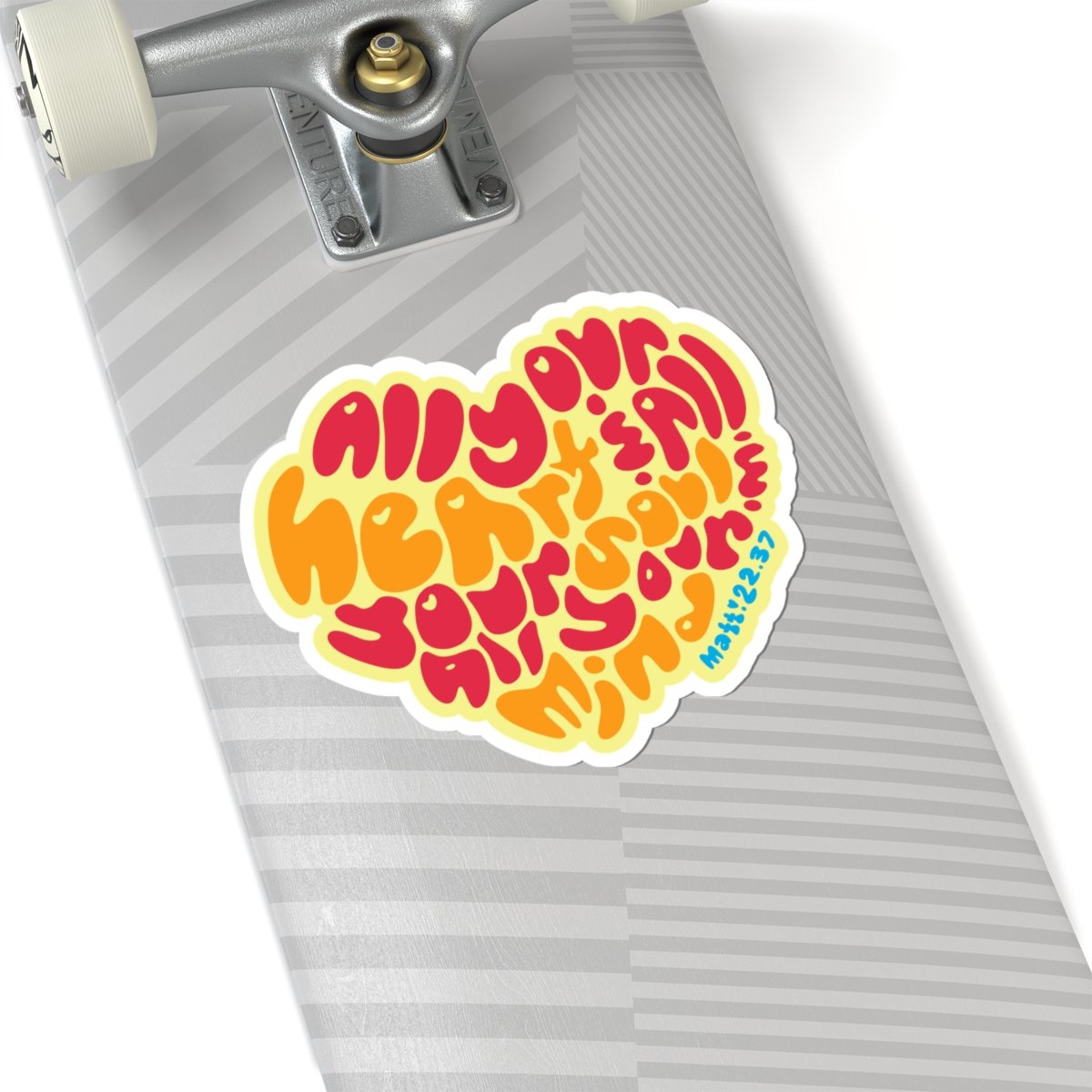 Heart Soul And Mind (Yellow) by Anchor Designs - Die Cut Stickers