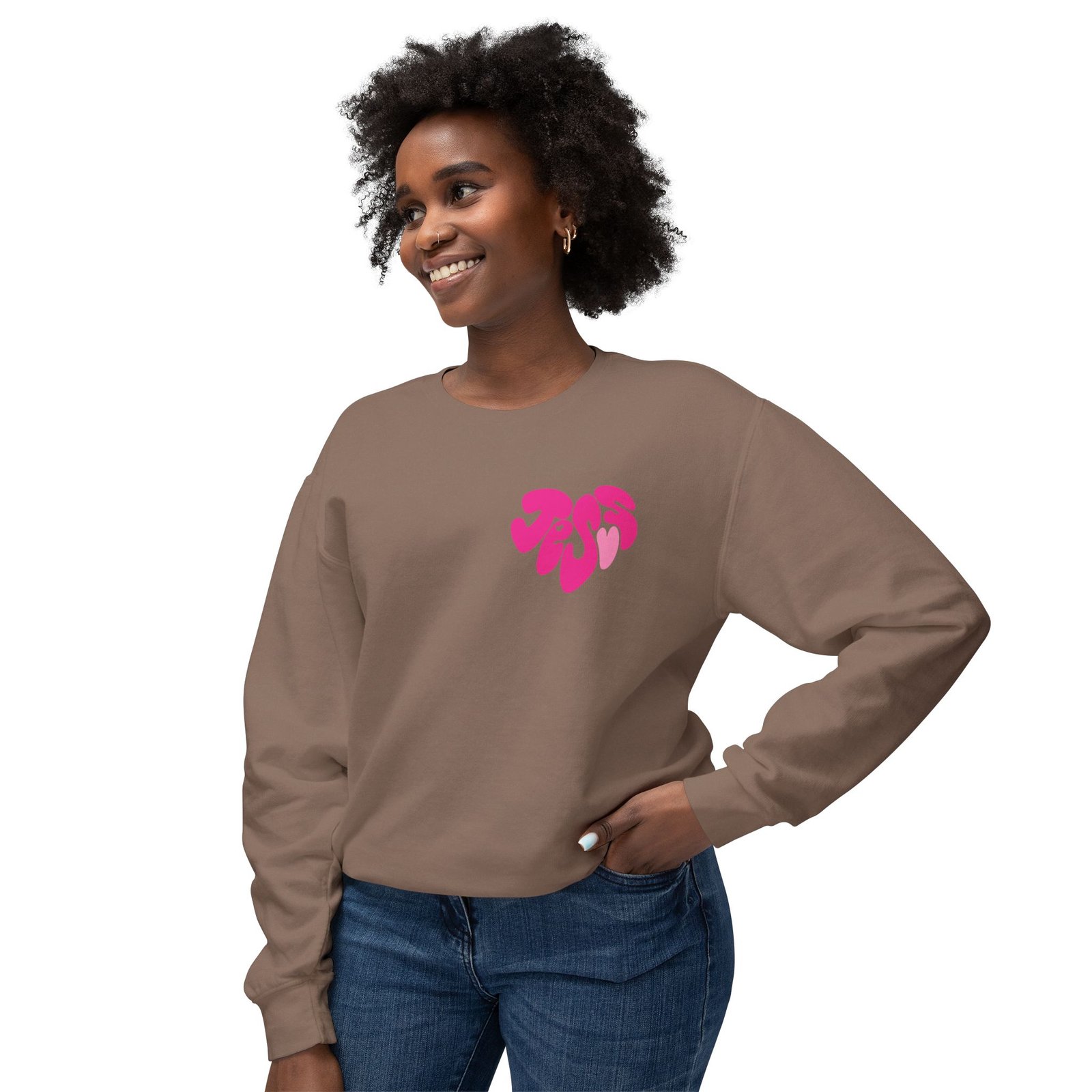 Heart Soul And Mind by Anchor Designs - Unisex Lightweight Crewneck Sweatshirt - Image 7
