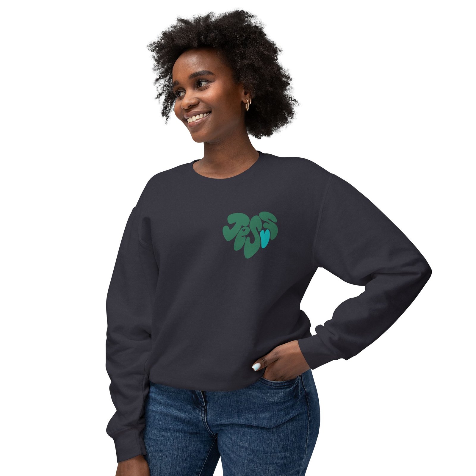 Heart Soul And Mind by Anchor Designs - Unisex Lightweight Crewneck Sweatshirt - Image 15