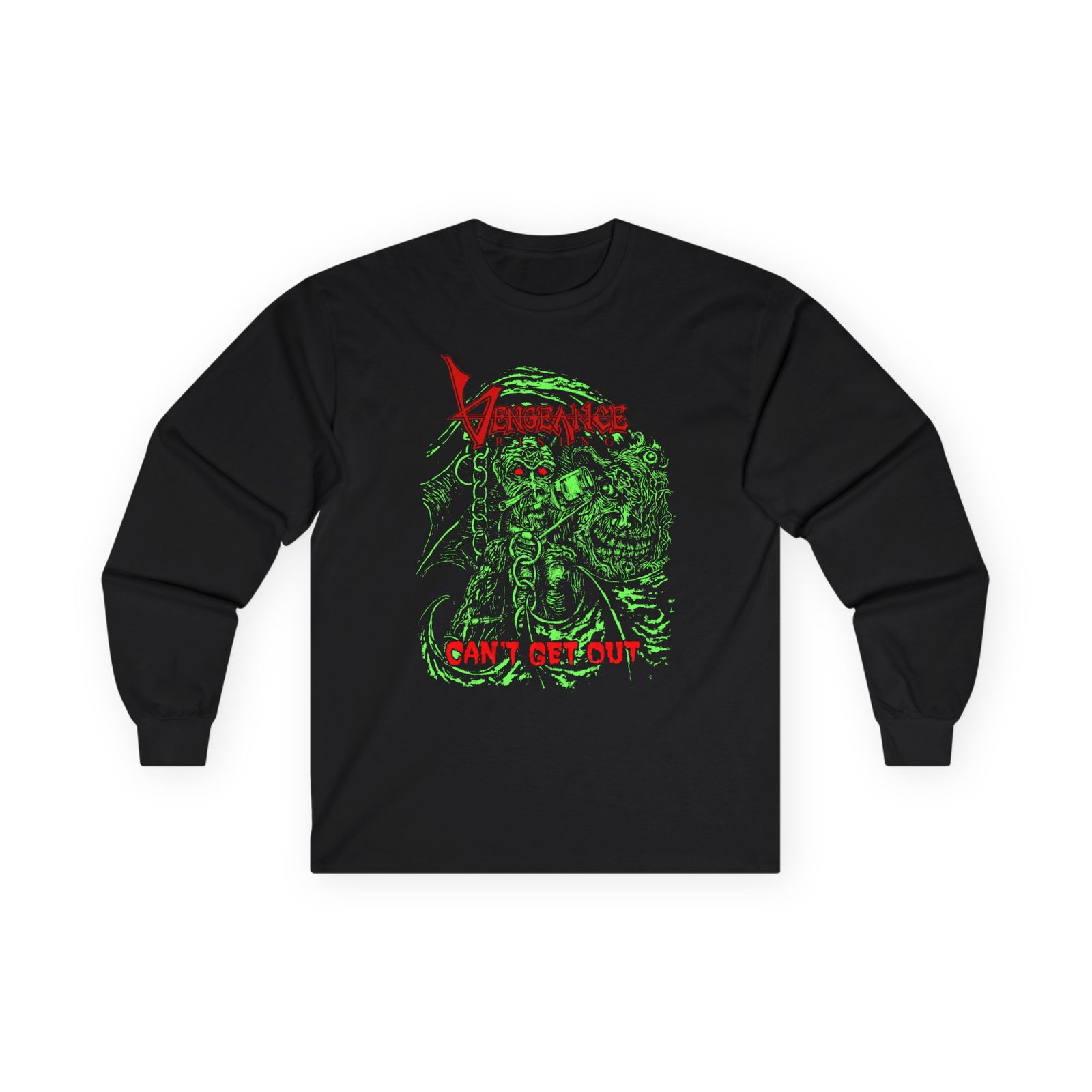 Vengeance Rising - Can't Get Out Green Version Long Sleeve Tshirt