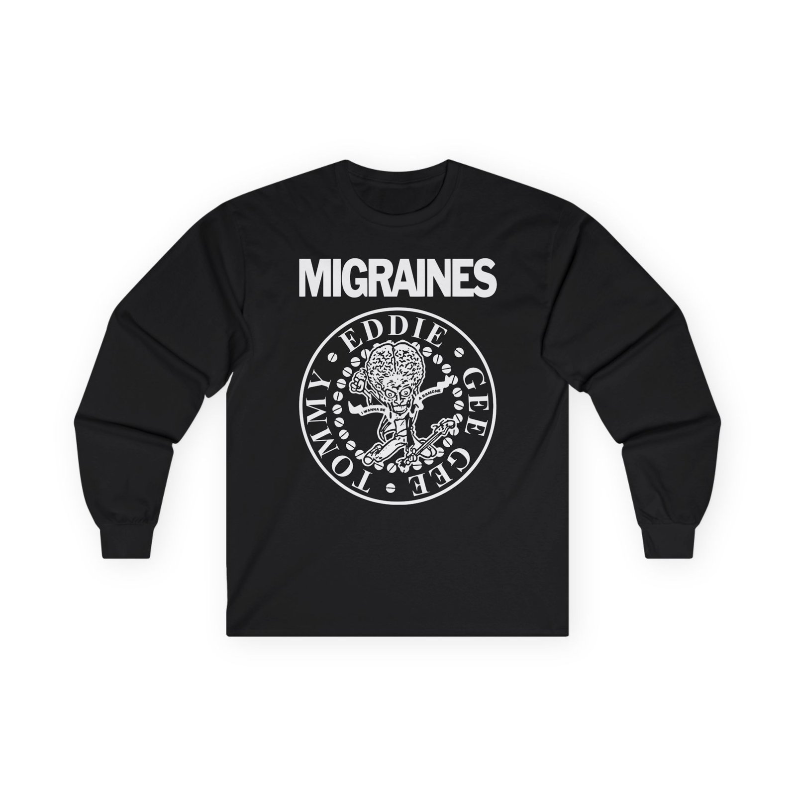 The Migraines - Ramones Parody Long Sleeve Tshirt