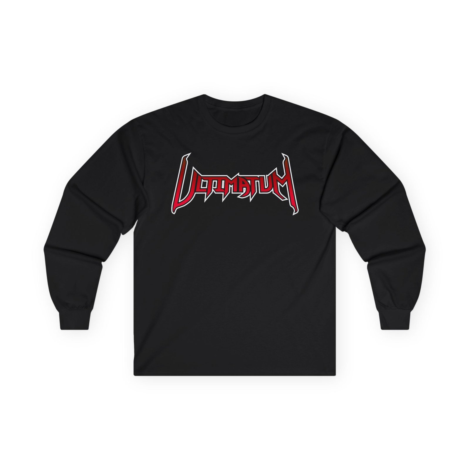 Ultimatum Red Logo Long Sleeve Tshirt