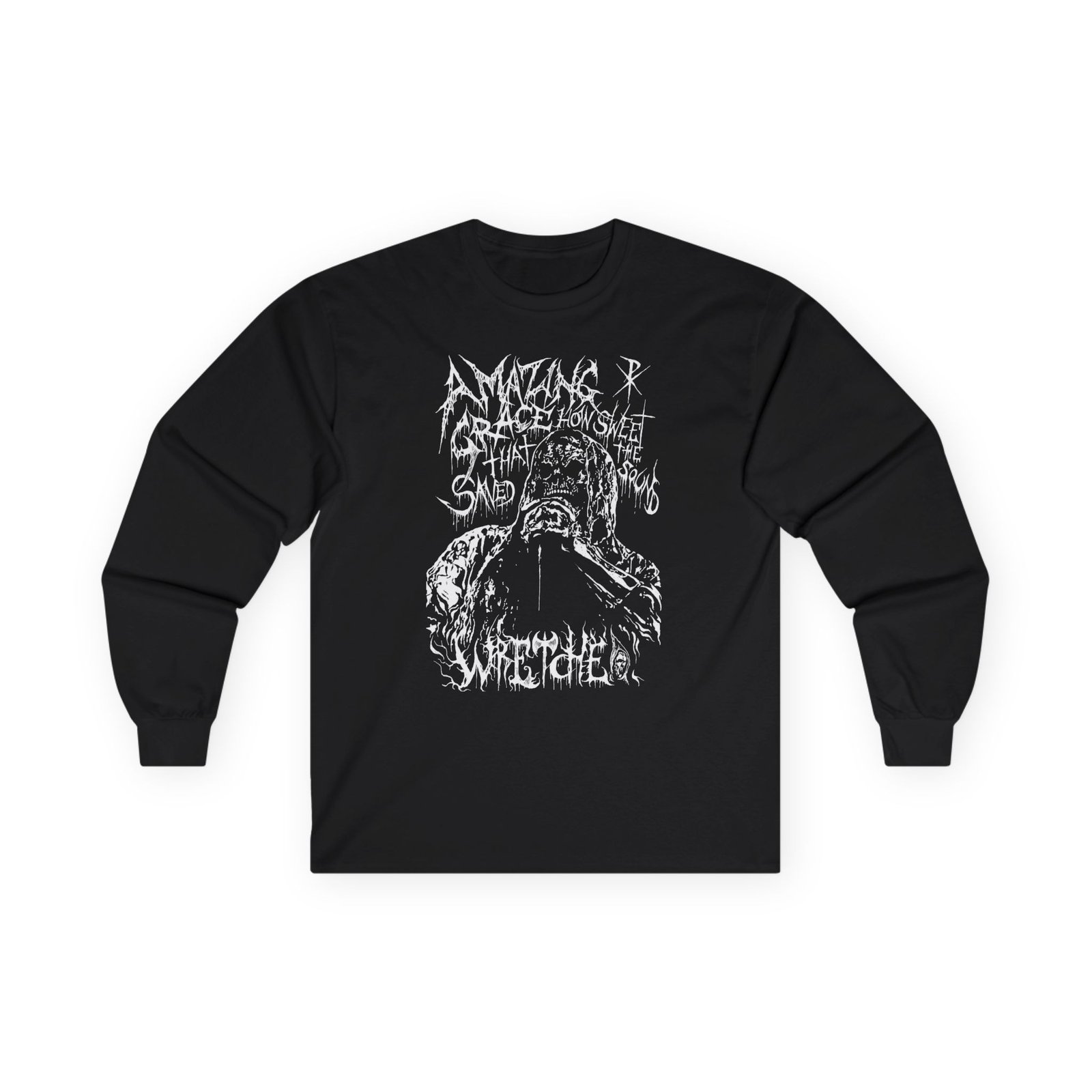 Wretched Graverobber - Amazing Grace Long Sleeve Tshirt