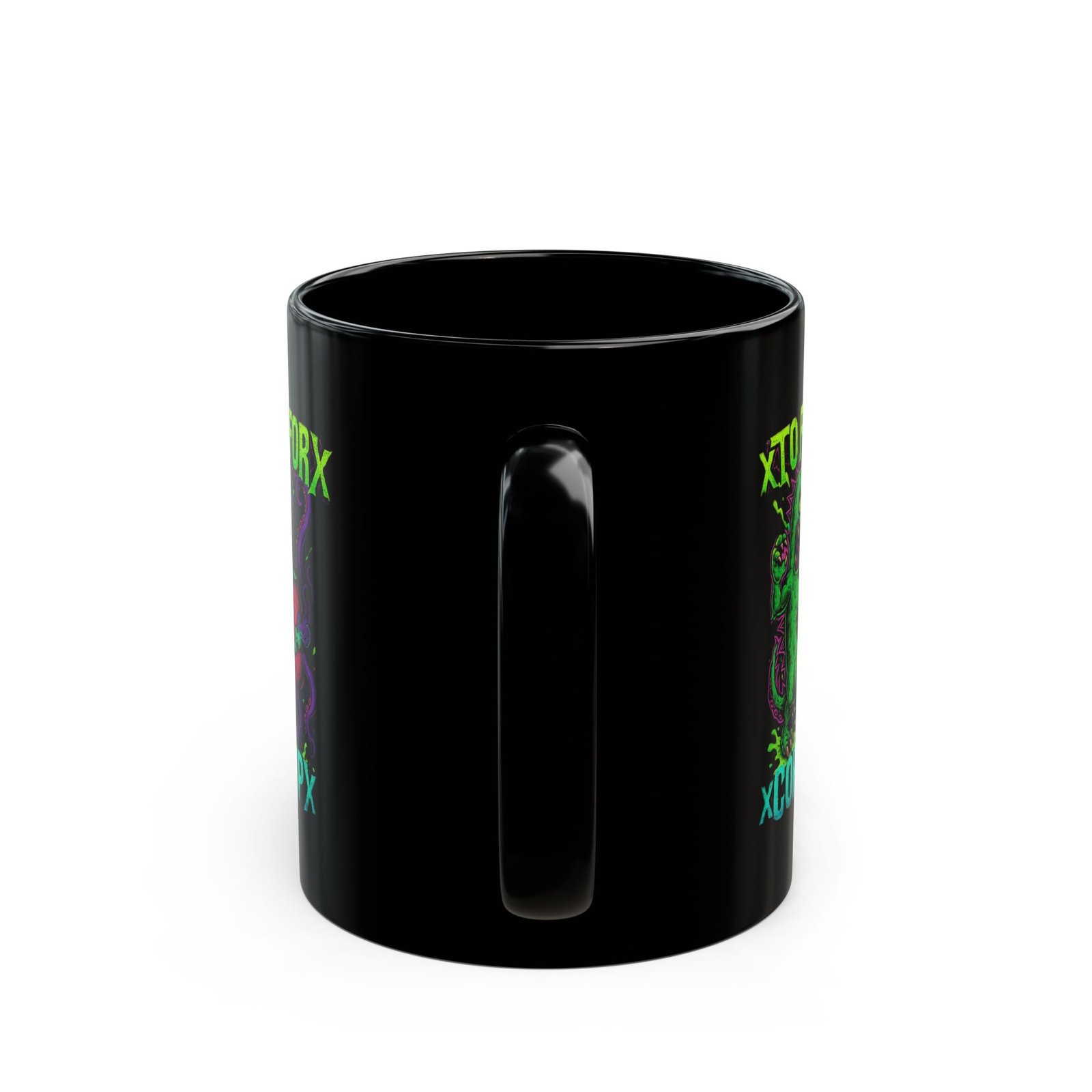 To Fight For - xCORESHIPx Veggies Black Mugs (11oz, 15oz) - Image 4
