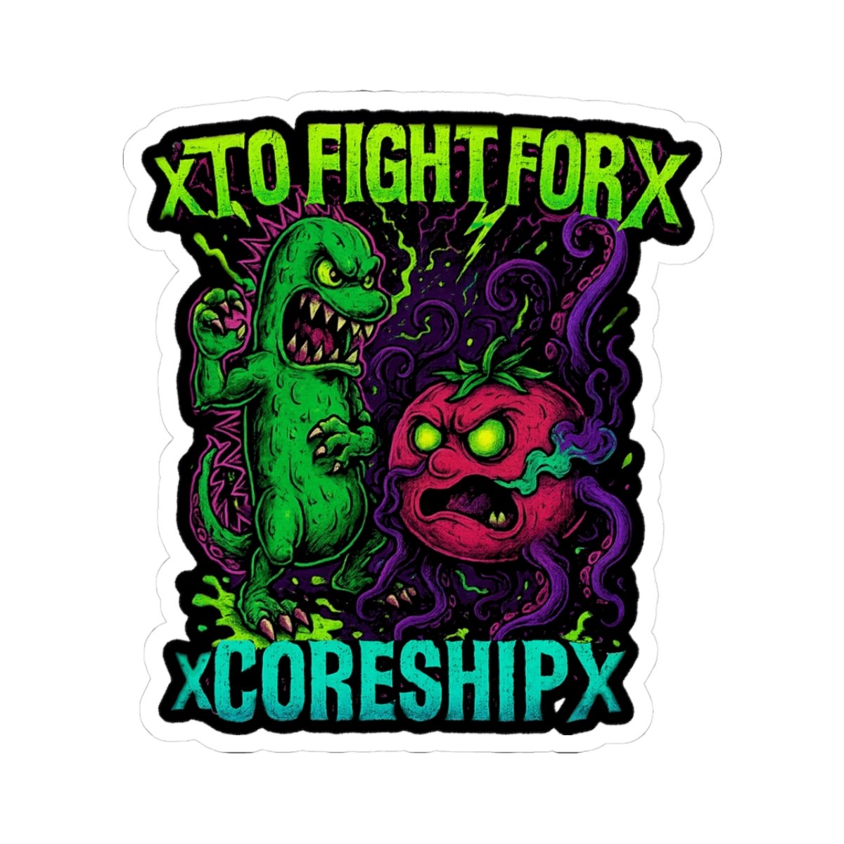 To Fight For - xCORESHIPx Veggies Die Cut Stickers - Image 10