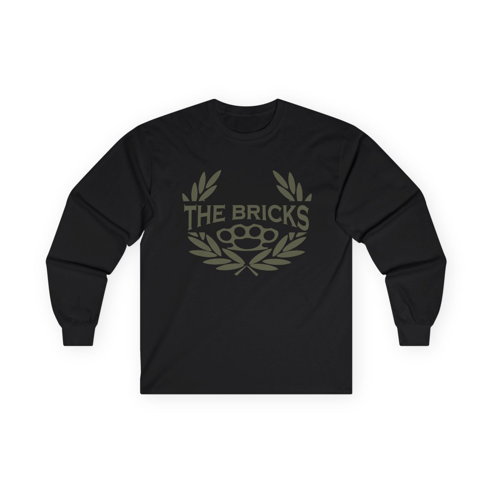 The Bricks - Knuckles Military Green Long Sleeve Tshirt