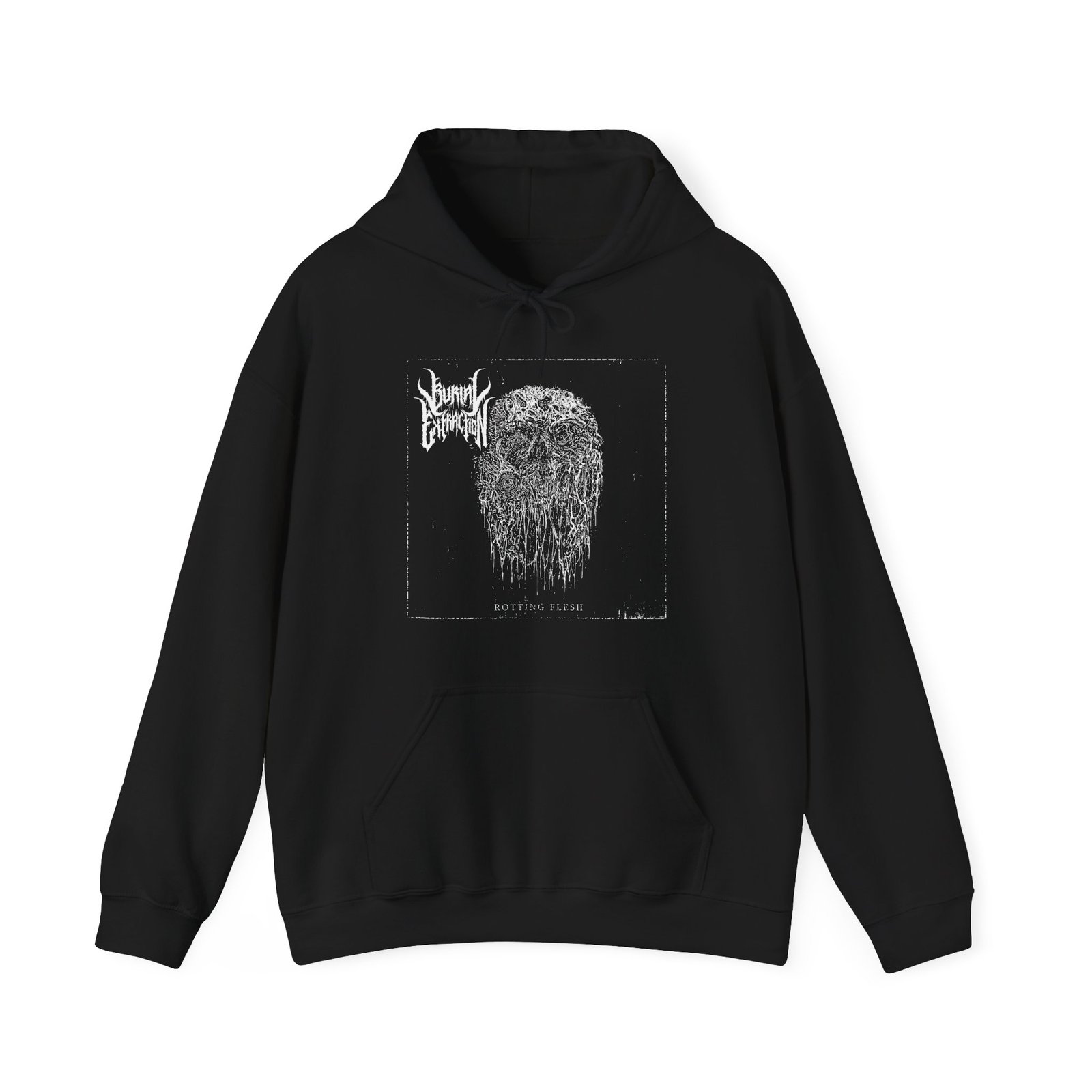 Burial Extraction - Rotting Flesh (The Charon Collective) Pullover Hooded Sweatshirt