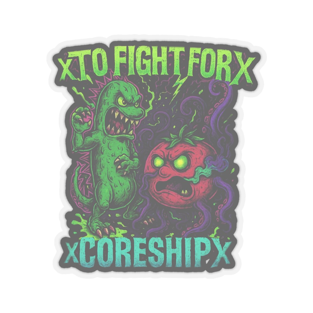To Fight For - xCORESHIPx Veggies Die Cut Stickers - Image 13