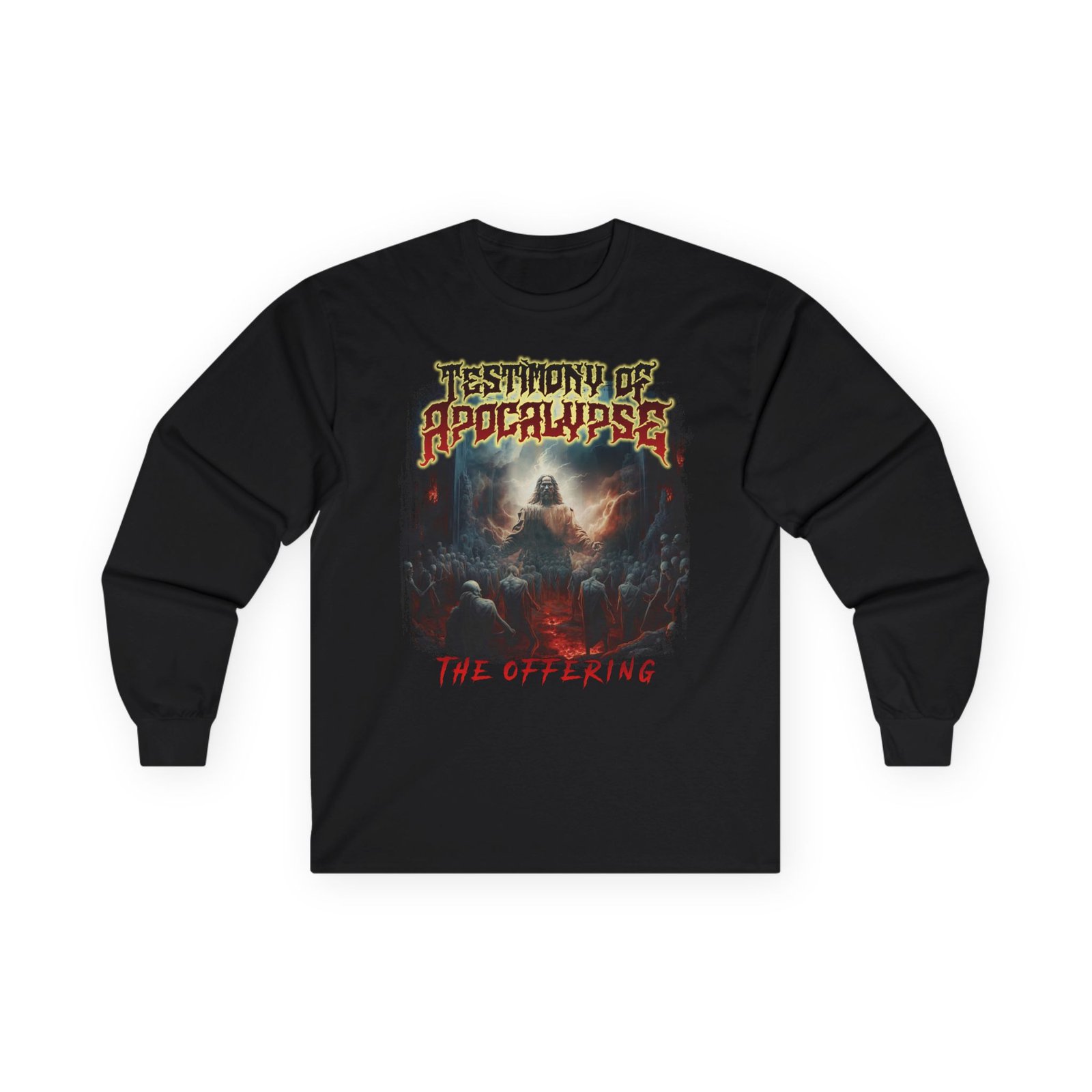 Testimony Of Apocalypse - The Offering Long Sleeve Tshirt (2-Sided)